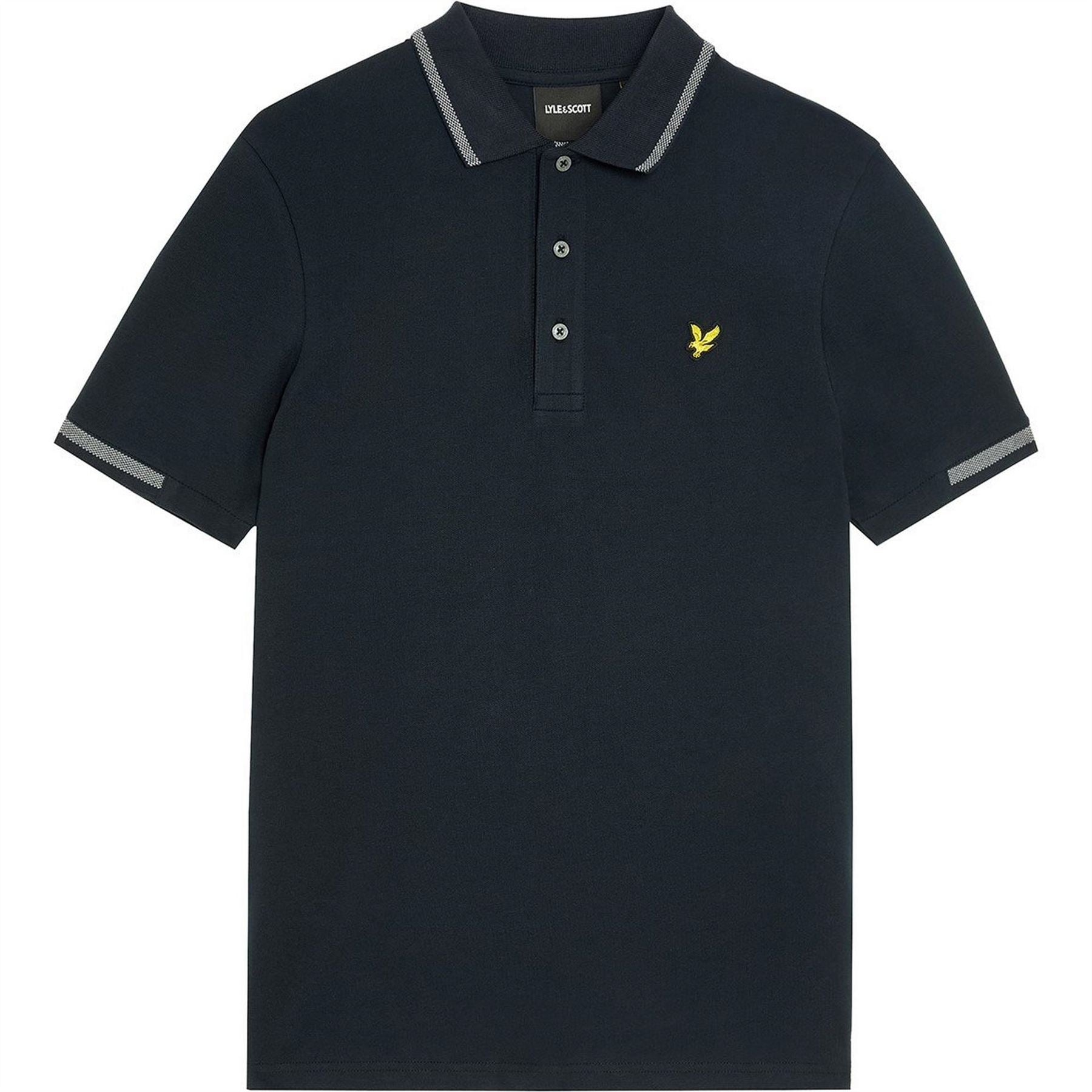 Lyle and Scott Golden Eagle Polo Shirt with Button Placket