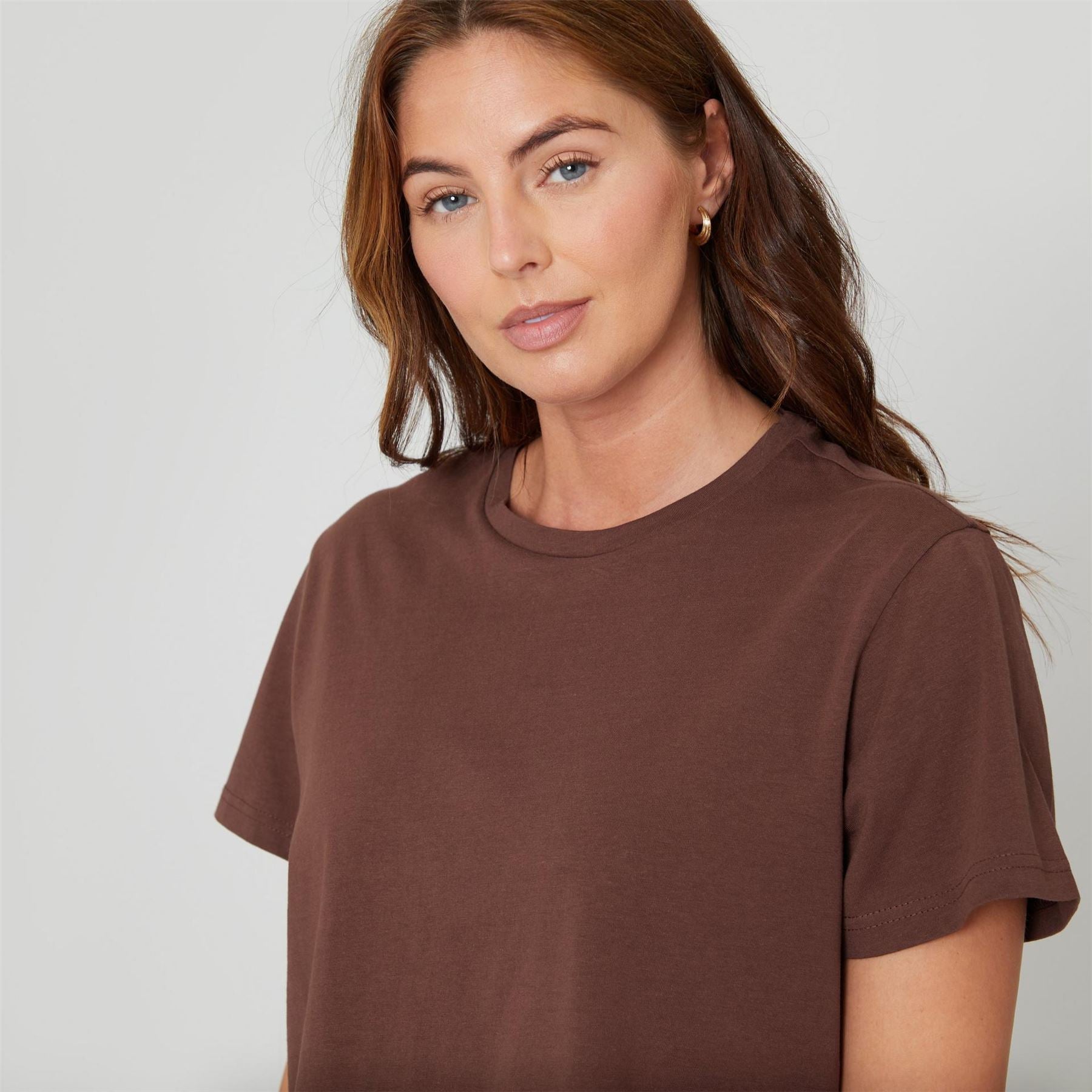 Be You Boxy Fit Cropped Crew Neck T-Shirt