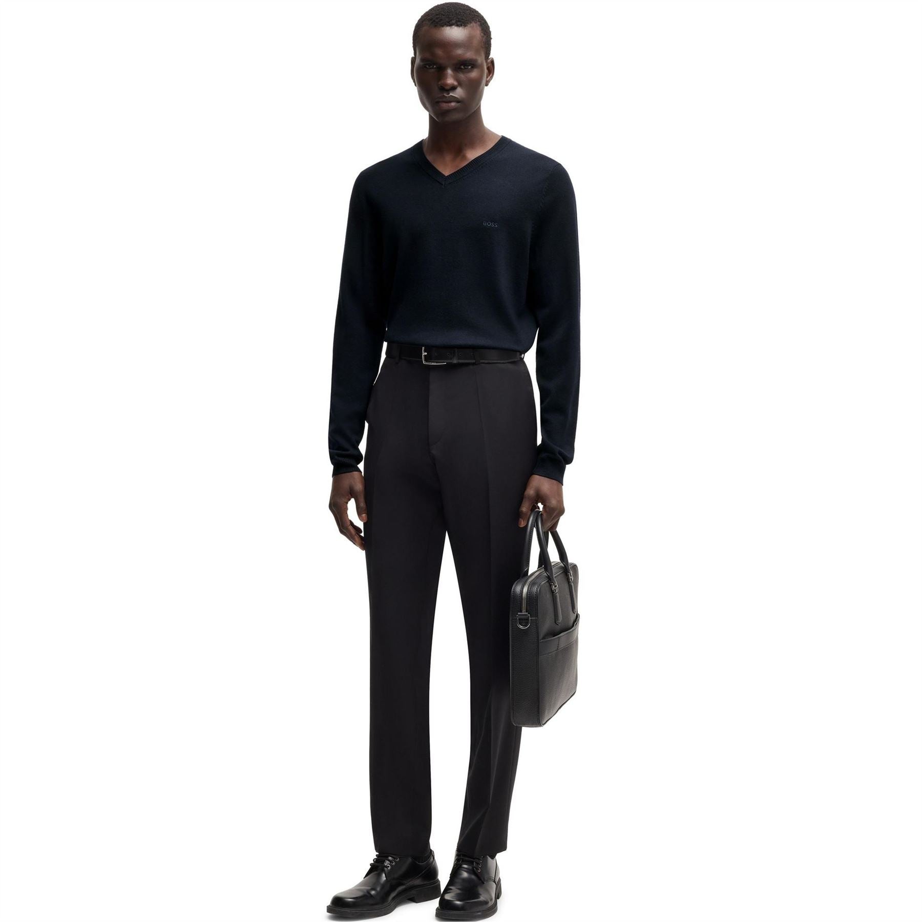 Boss V-Neck Long Sleeve Regular Fit Sweater