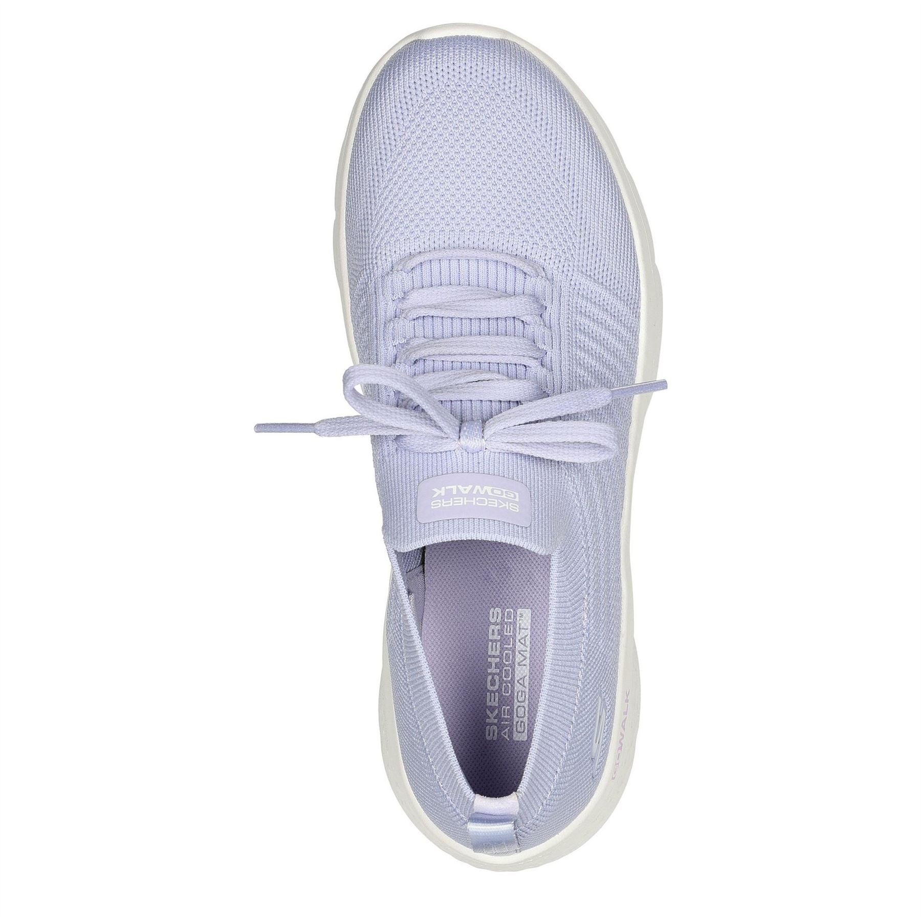 Skechers Knit Fixed Lace Slip On Trainers Girls