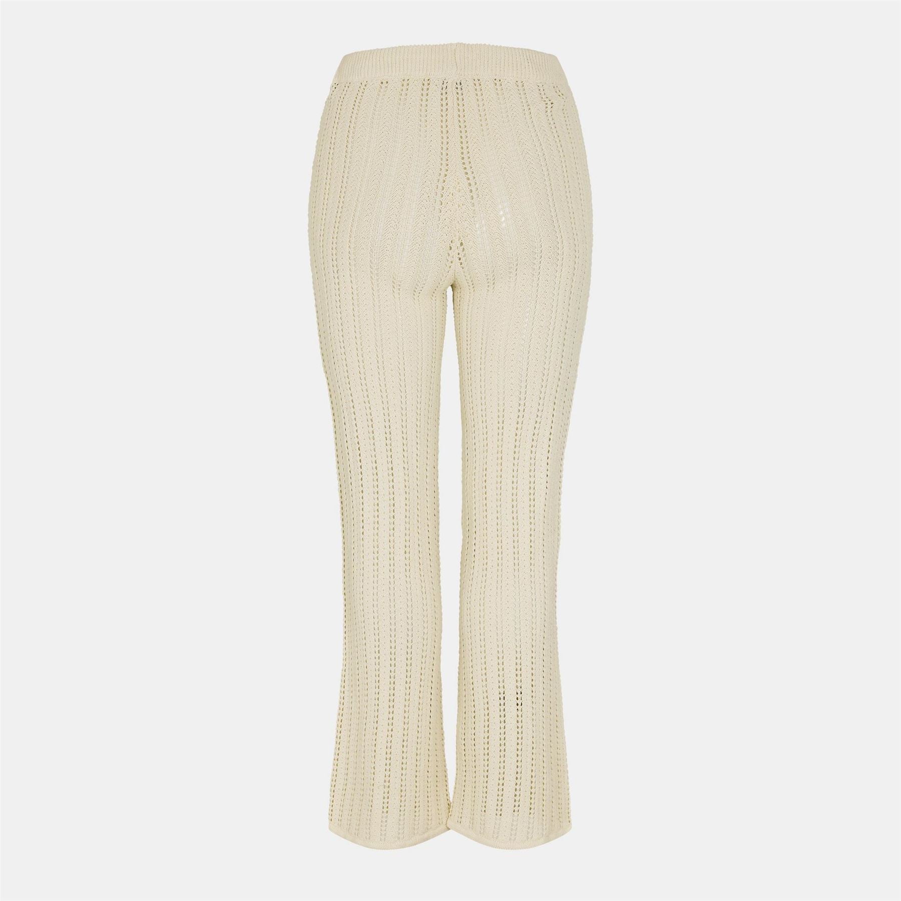 Noisy May Ribbed Flared Pajama Pants