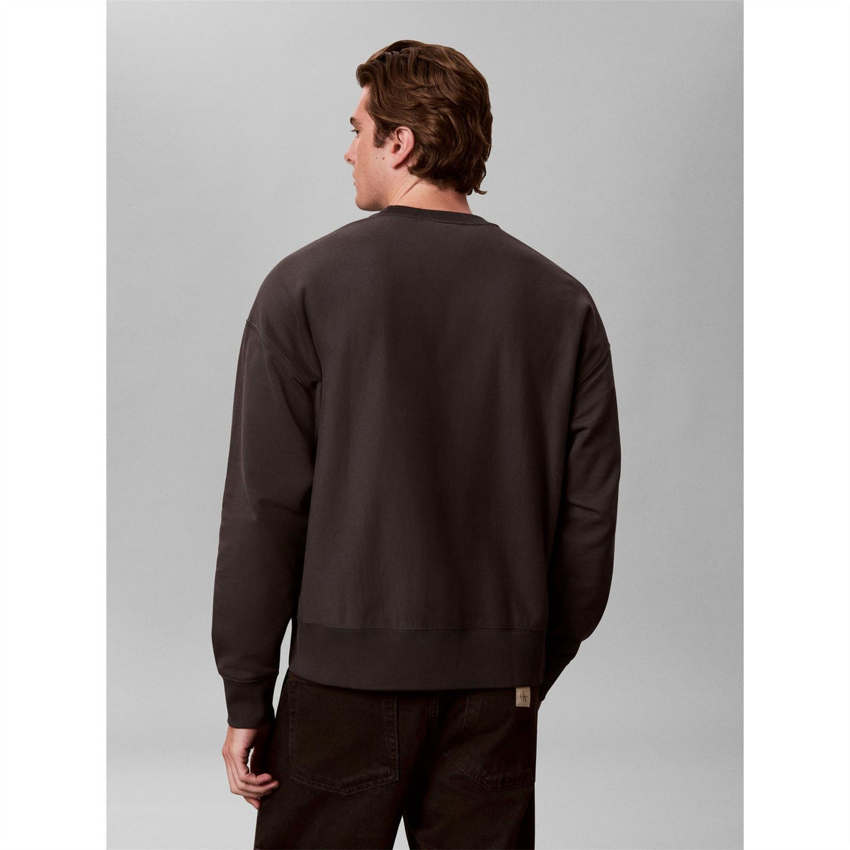 Calvin Klein Jeans Terry Painted Crew Cotton Relaxed Fit Sweatshirt