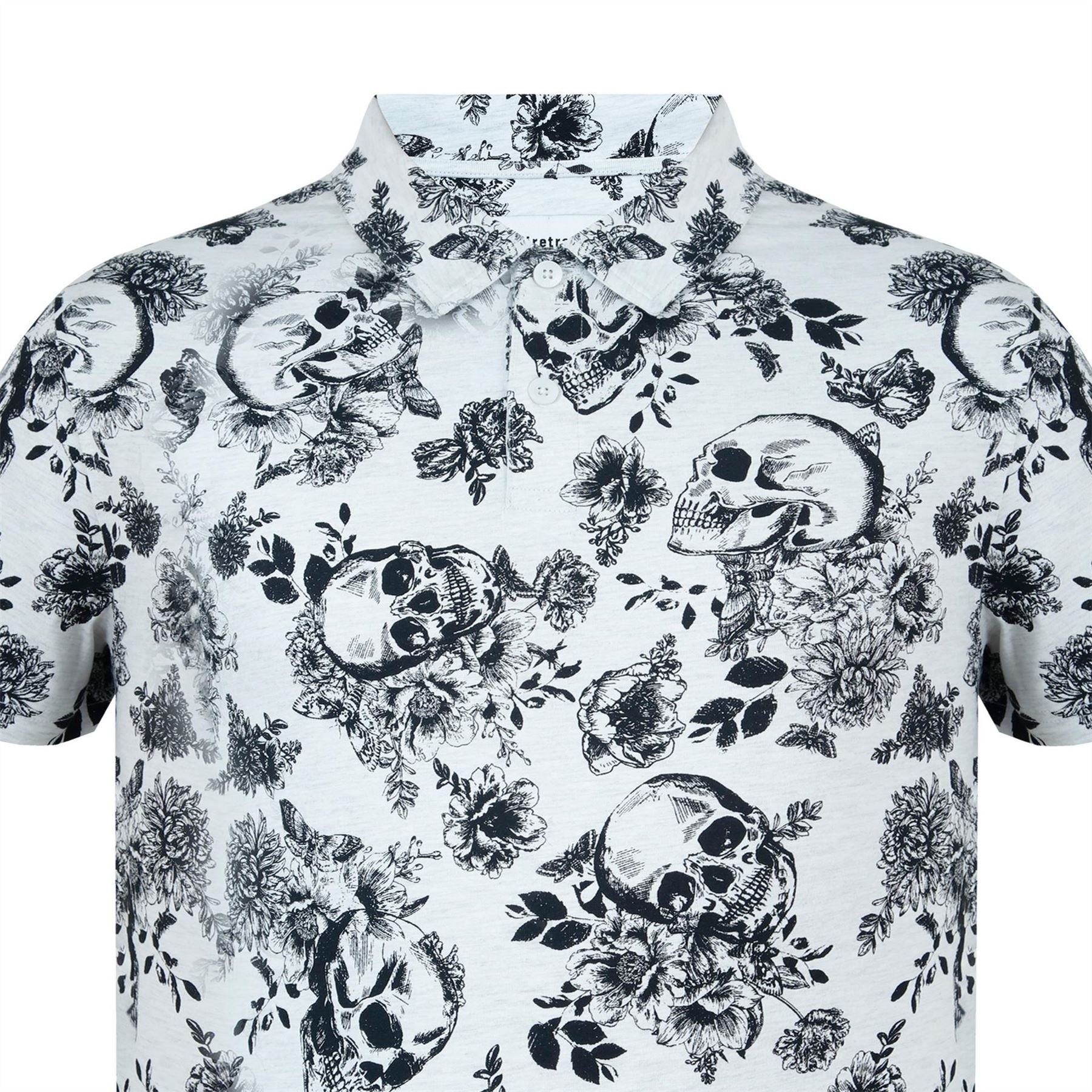 Firetrap Mens All Over Print Polo Top