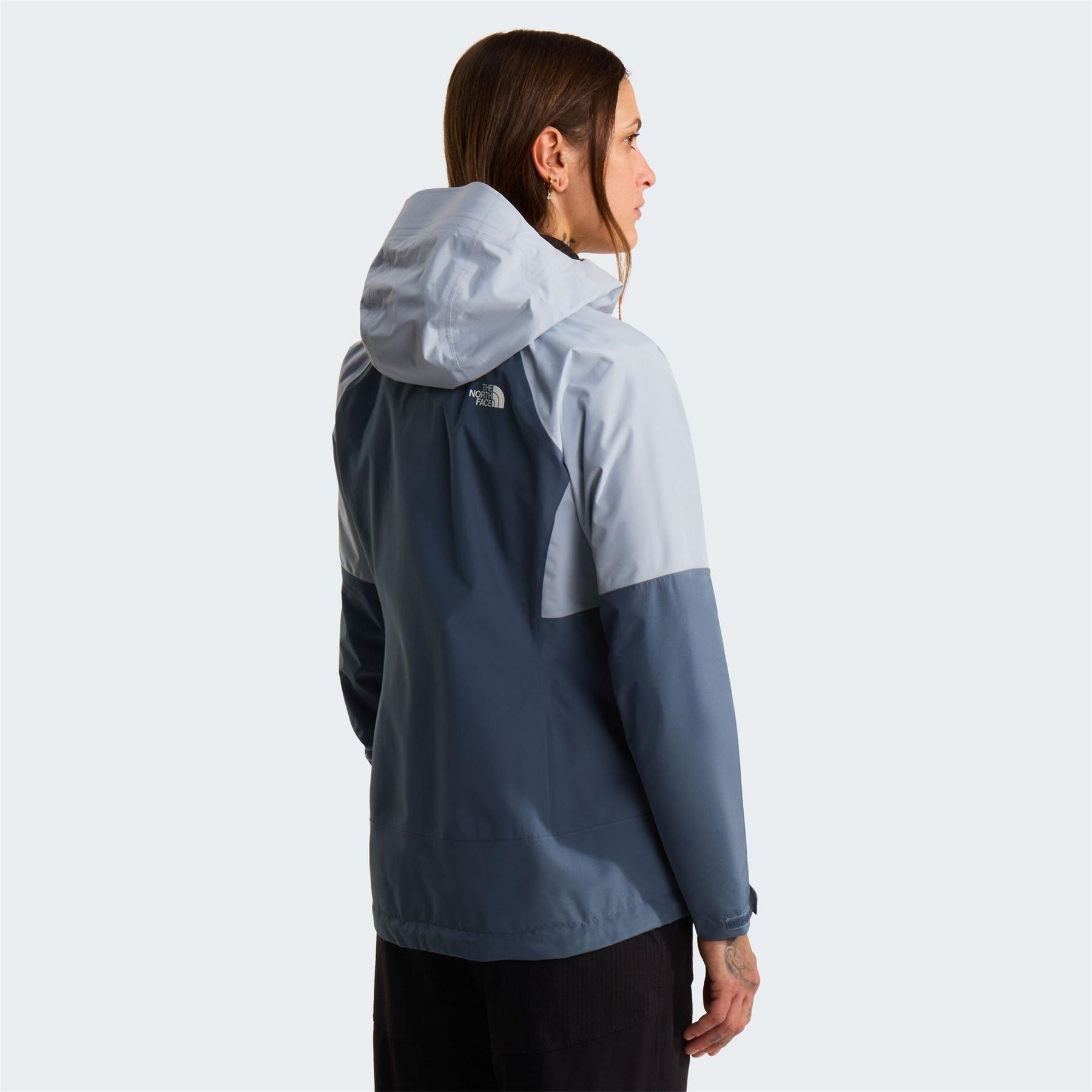 The North Face Womens Diablo Dynamic Hooded Color Block Rain Jacket