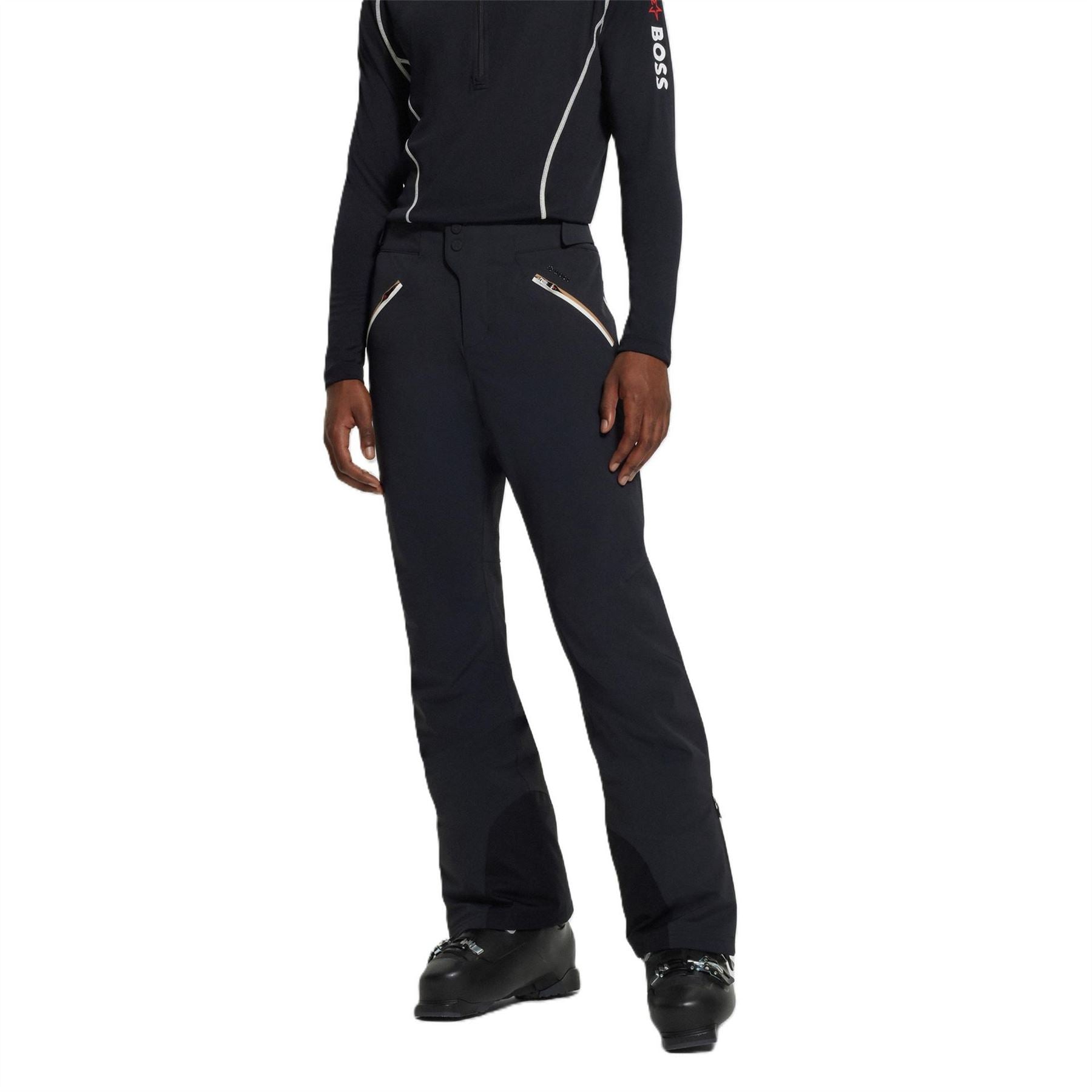 Boss Solid Patterned Regular Fit Ski Salopette