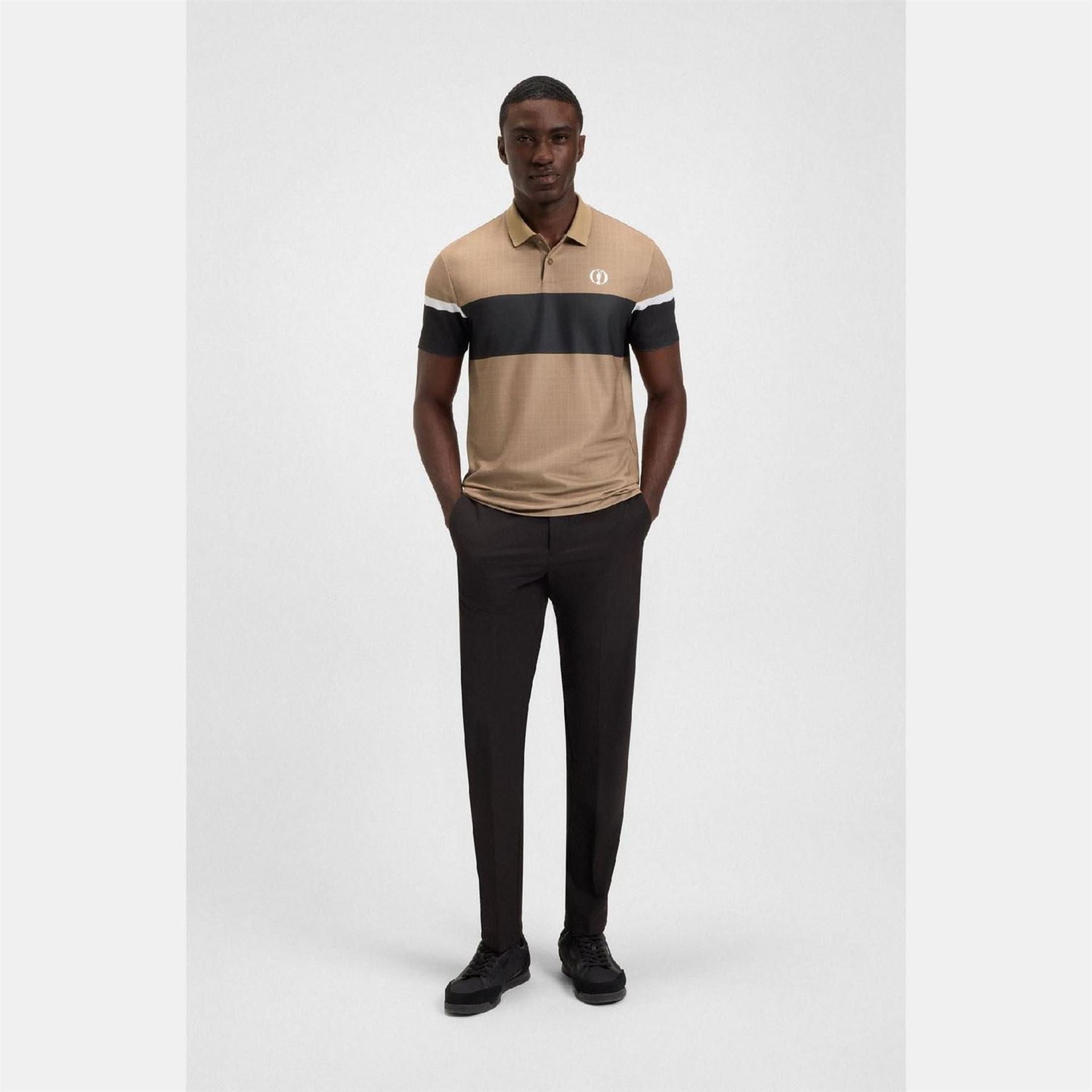 Boss Open 25 Paddy Grid Pattern Polo Shirt