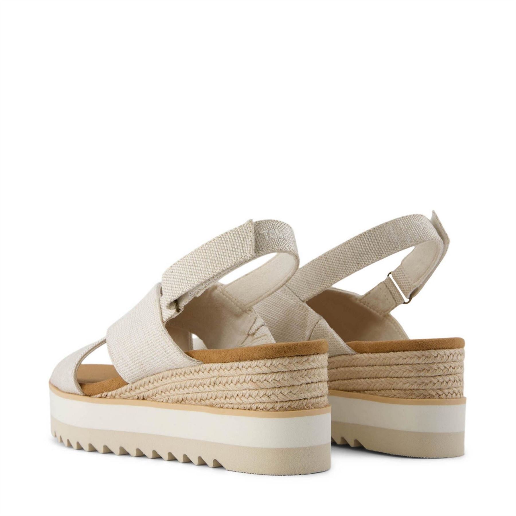 Toms Diana Crossover Strap Open Toe Flat Sandals