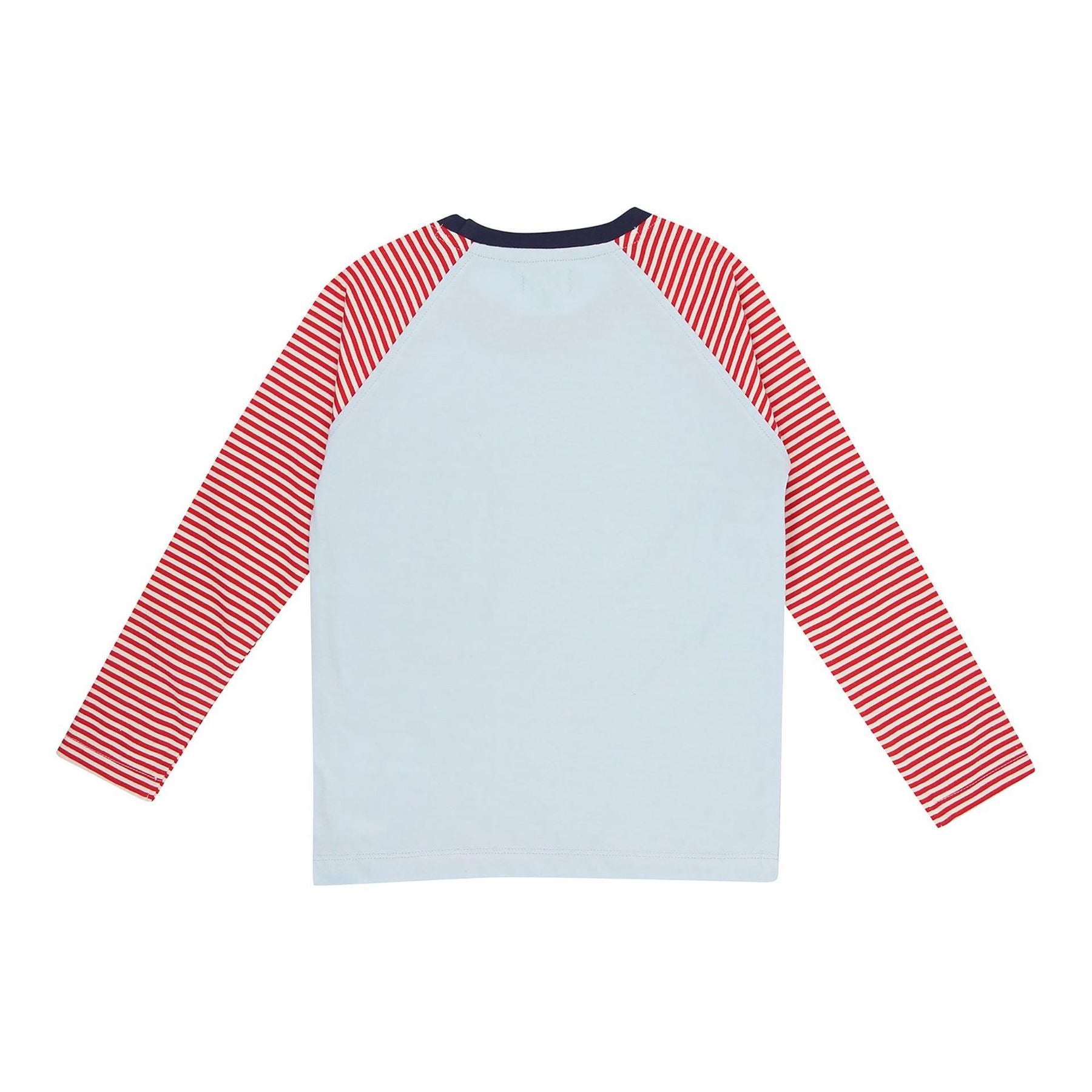 Lilly and Sid Raglan Sleeve Reindeer Graphic T-Shirt