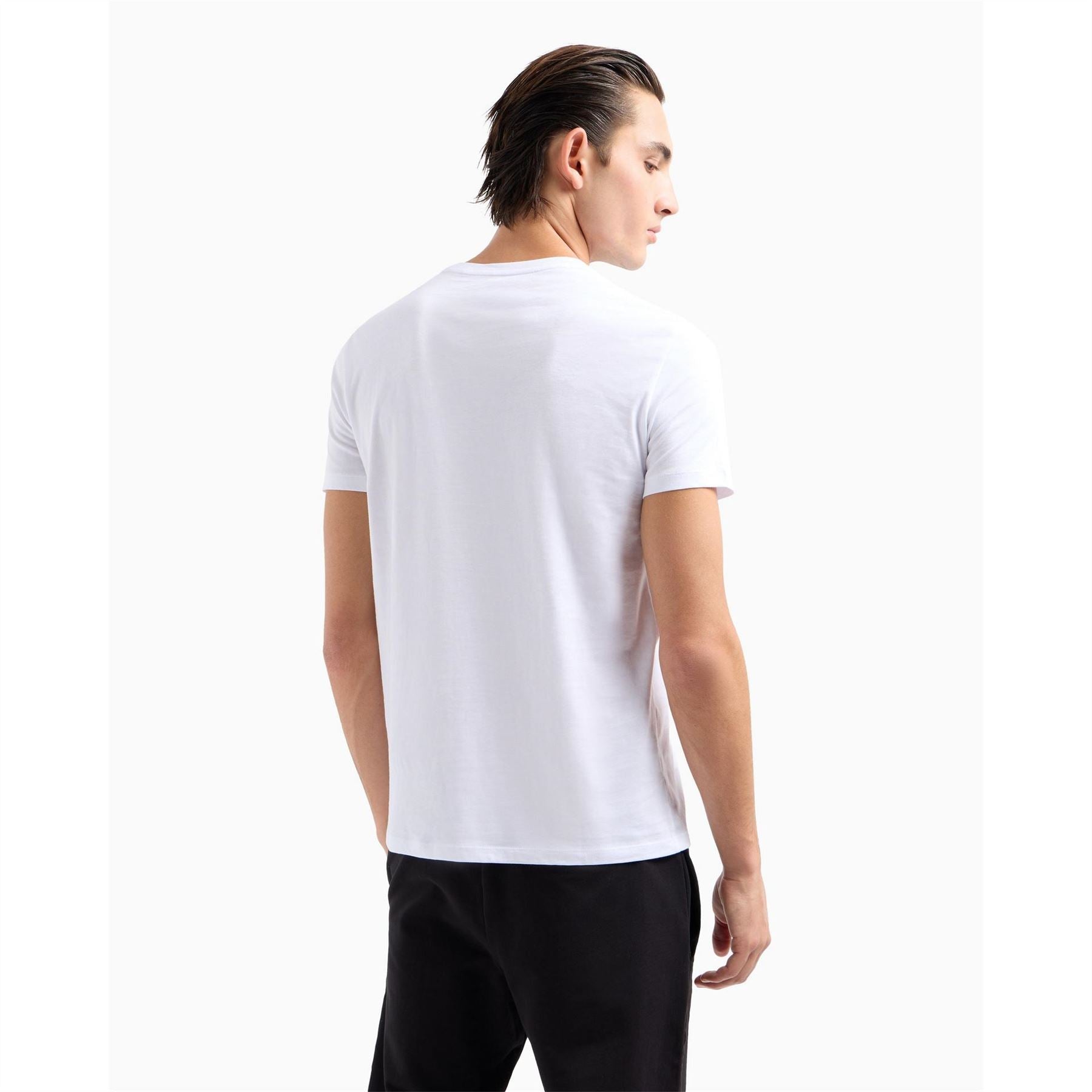 Armani Exchange Regular Fit Lettering Crew Neck T-Shirt