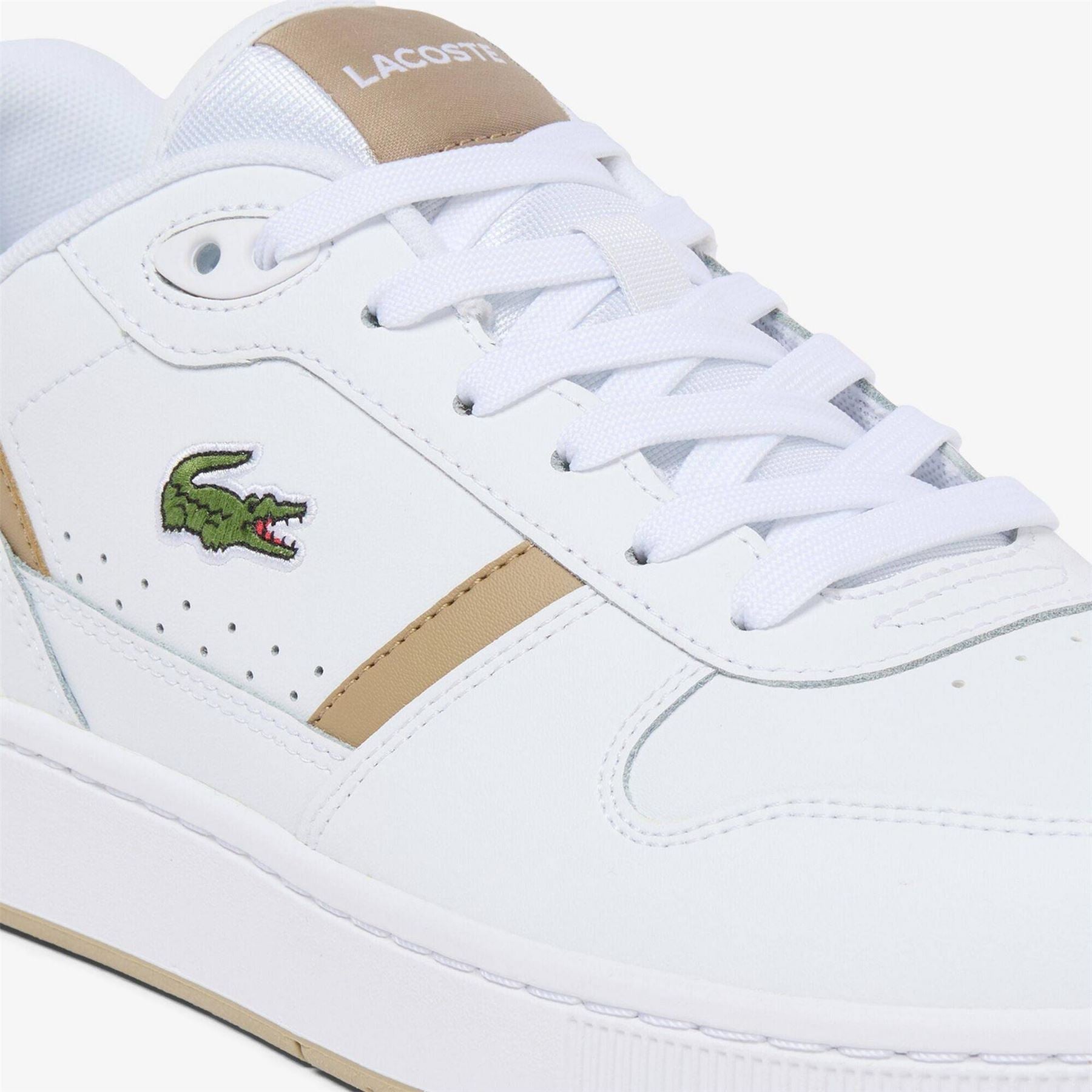 Lacoste T Clip Low Top Crocodile Print Sneakers