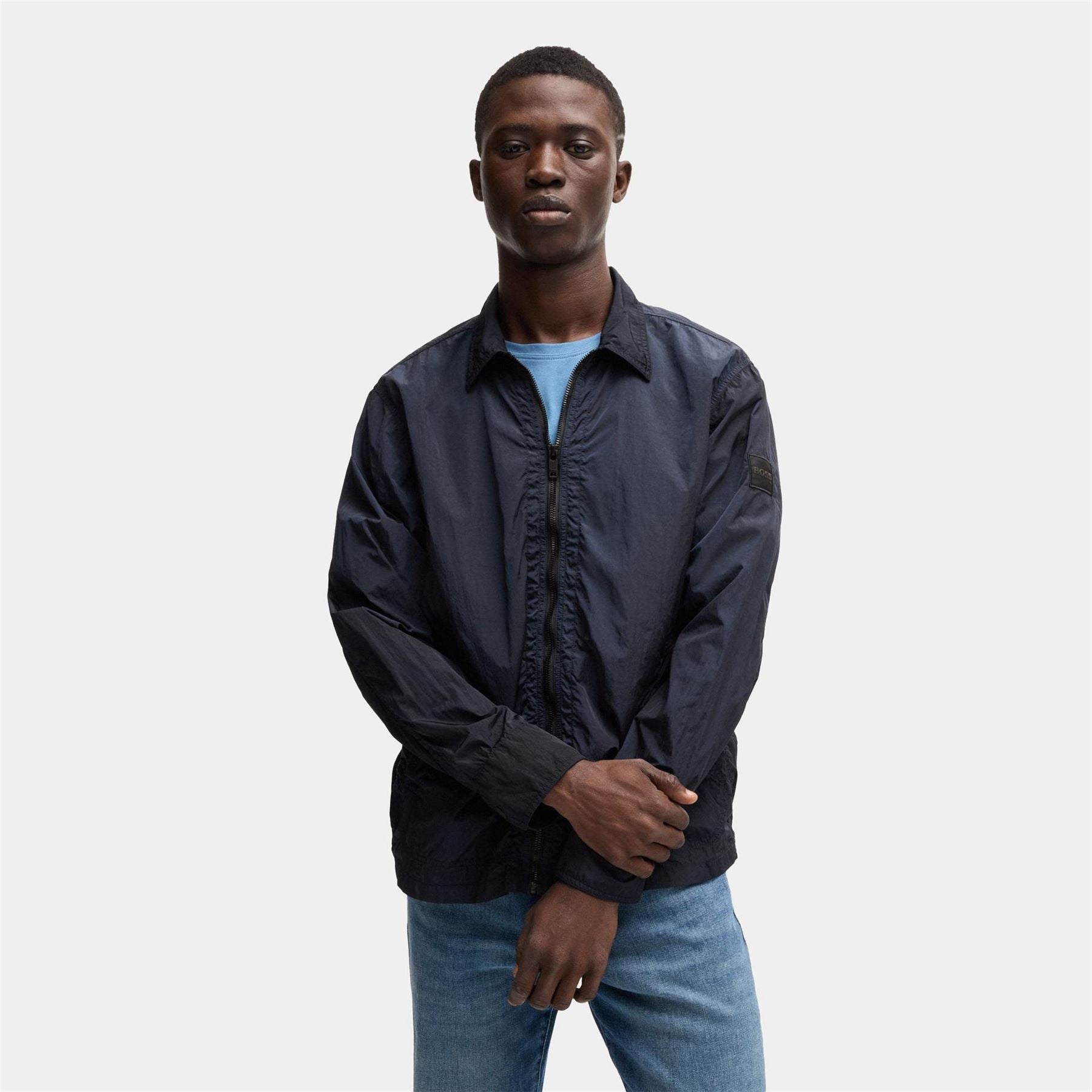 Boss Leejay1m Orange Overshirt