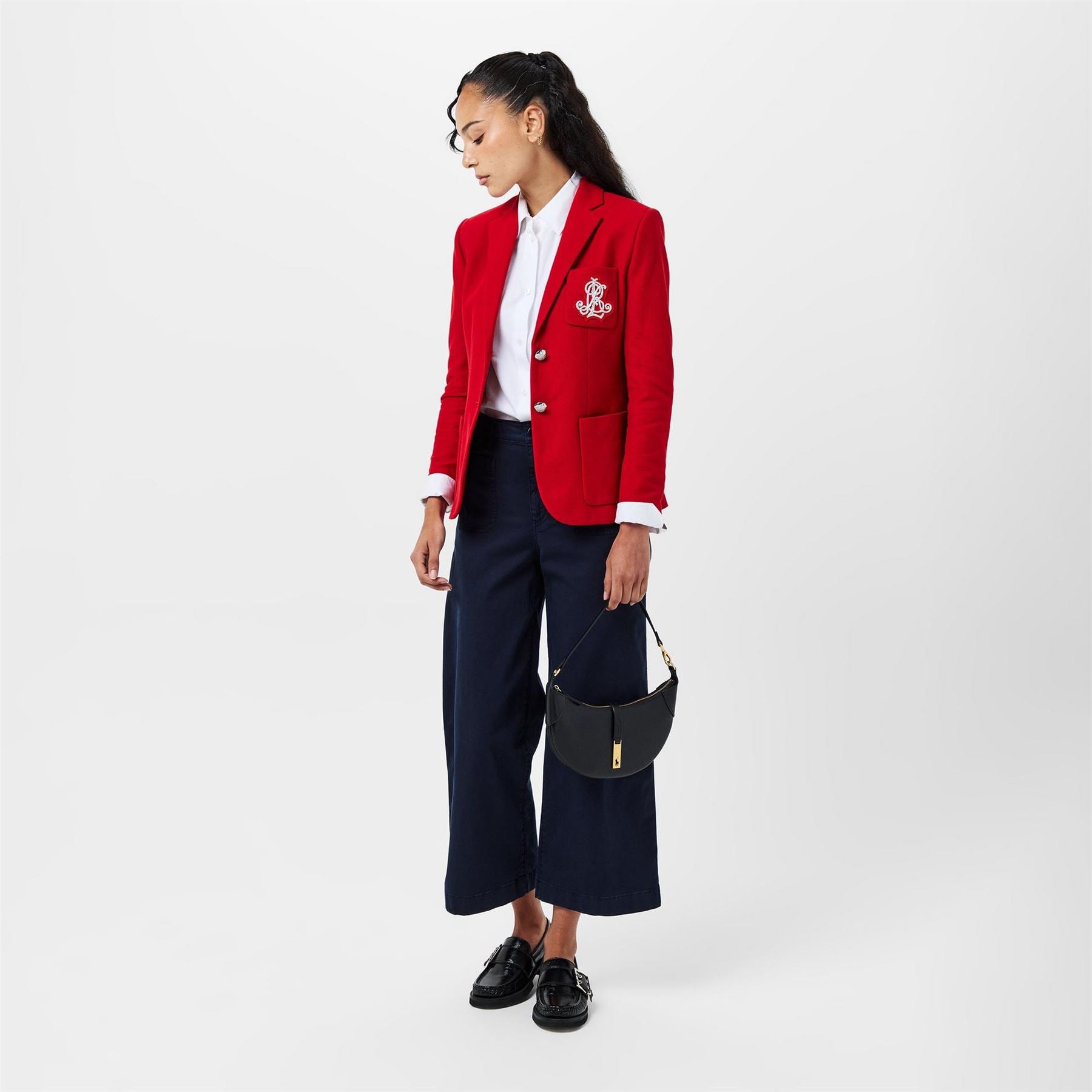 Lauren by Ralph Lauren Real Leather Yurshane Straight Leg Trouser