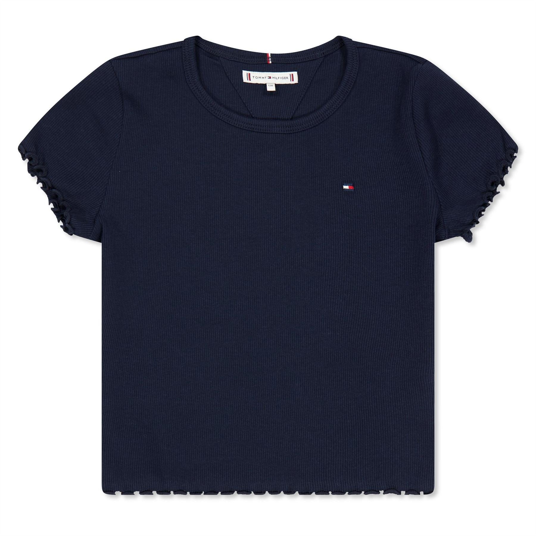 Tommy Hilfiger Essential Rib Short Sleeve Crop Top