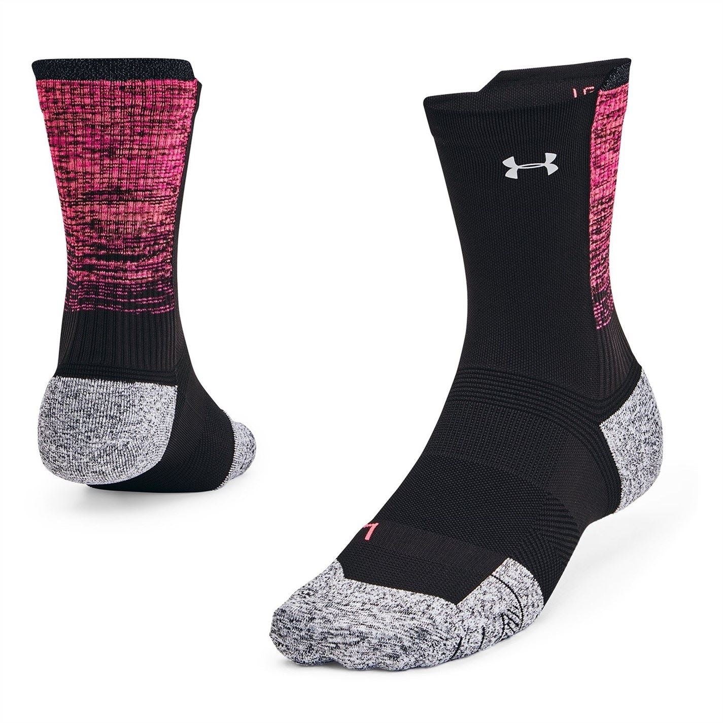 Under Armour Adults Run Cushion Mid Crew Sock