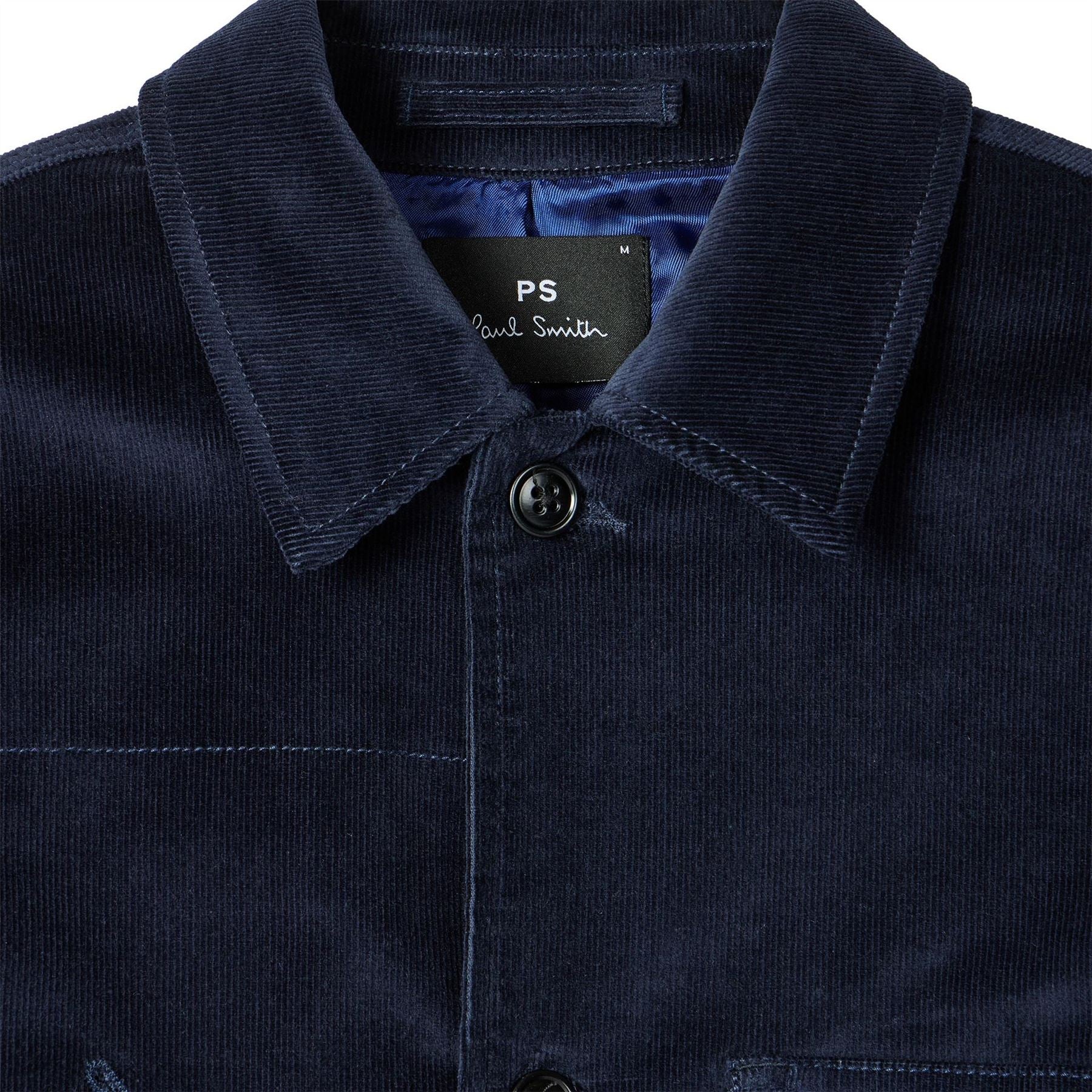 PS Paul Smith Solid Patterned Shirt Collared Overshirt