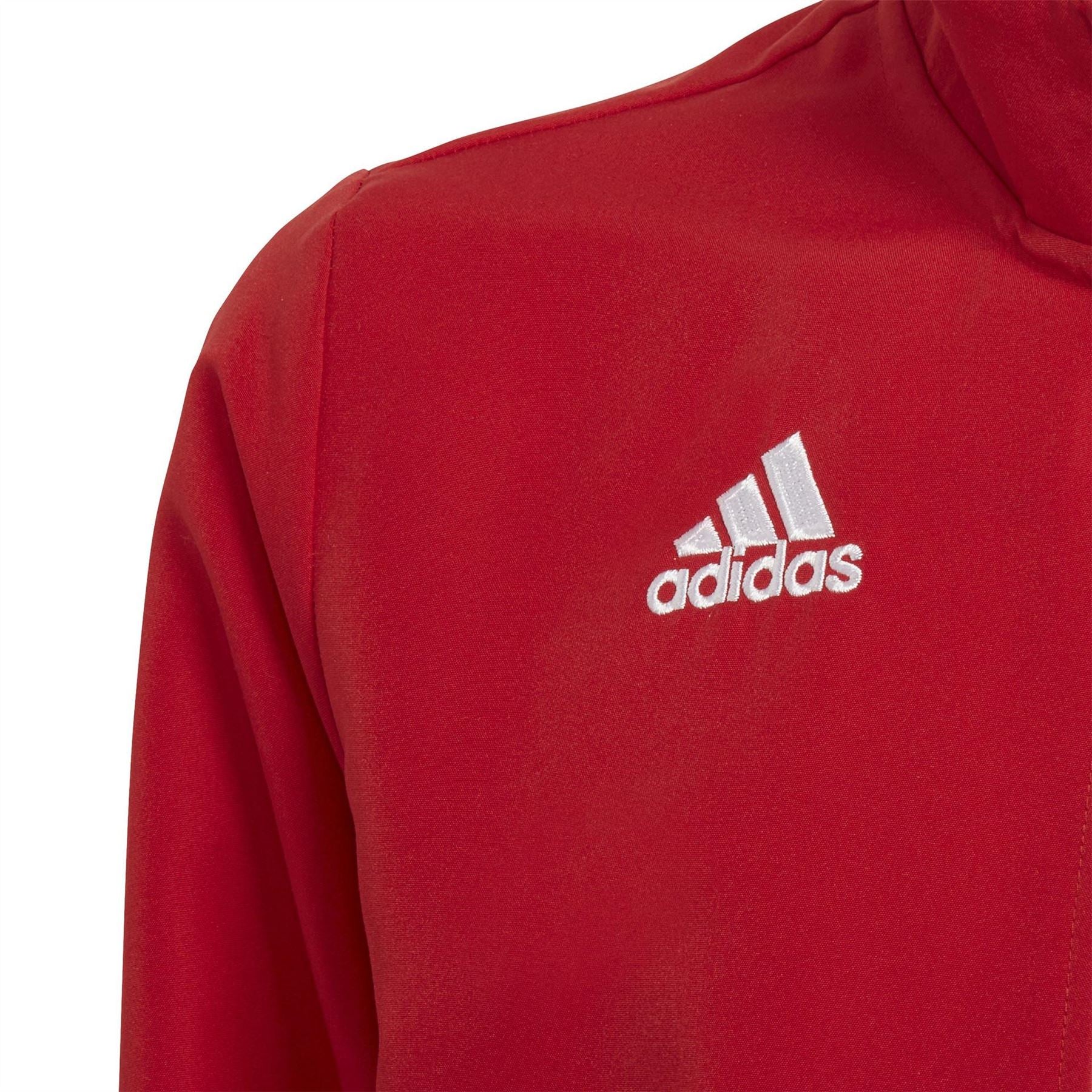 adidas Kids Embroidered Zip Neck Raglan Sleeve Athletic Top