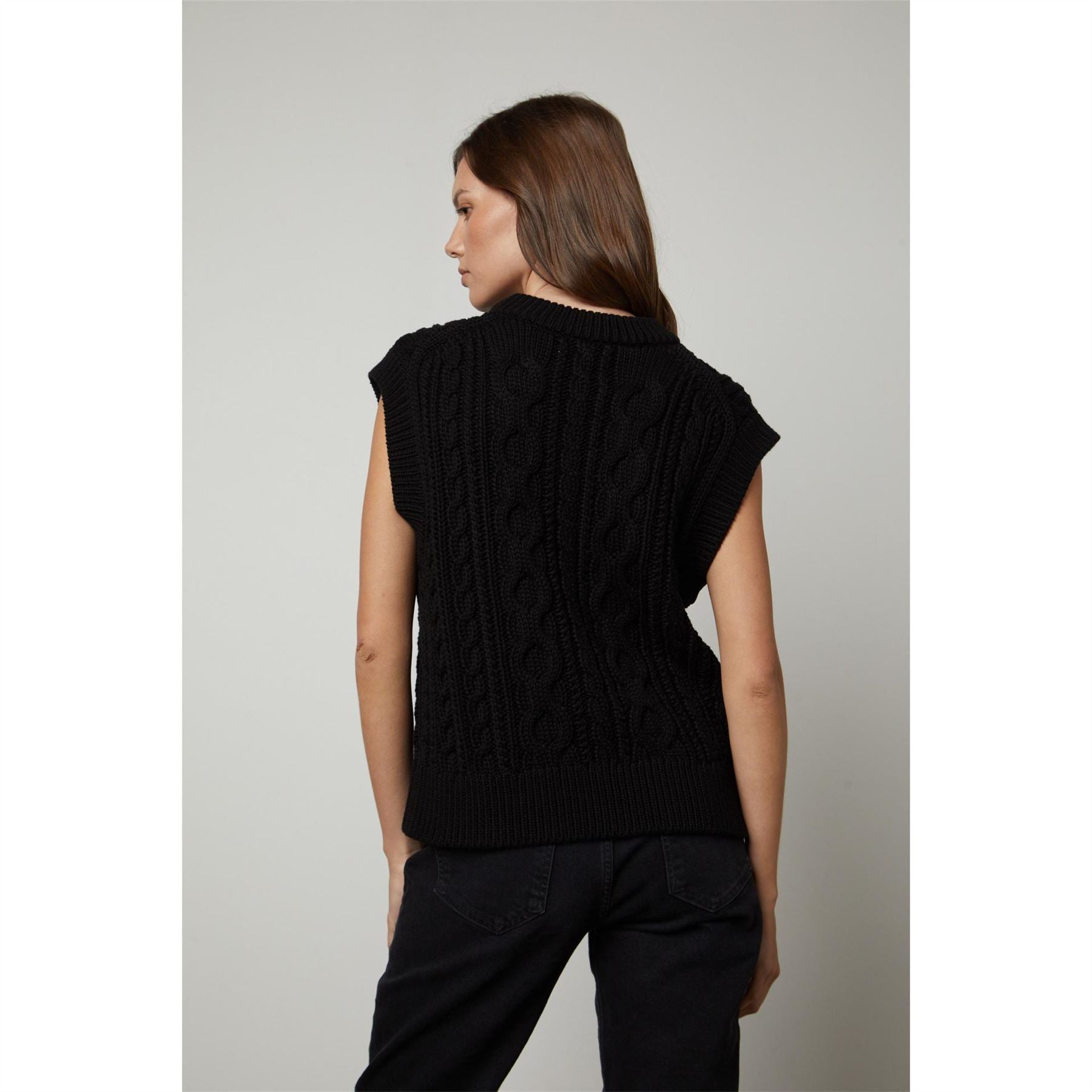 Velvet by Graham and Spencer Regular Fit V-Neck Puff Sleeve Blouse