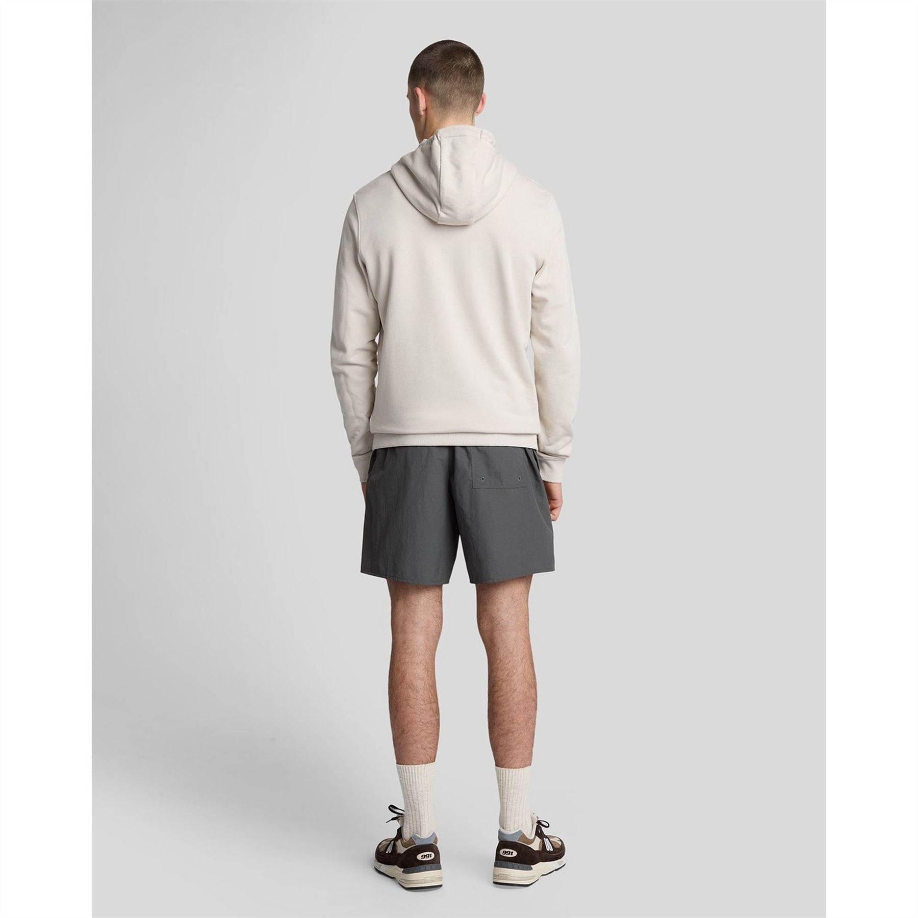 Lyle and Scott Plain Swimming Logo Print Shorts