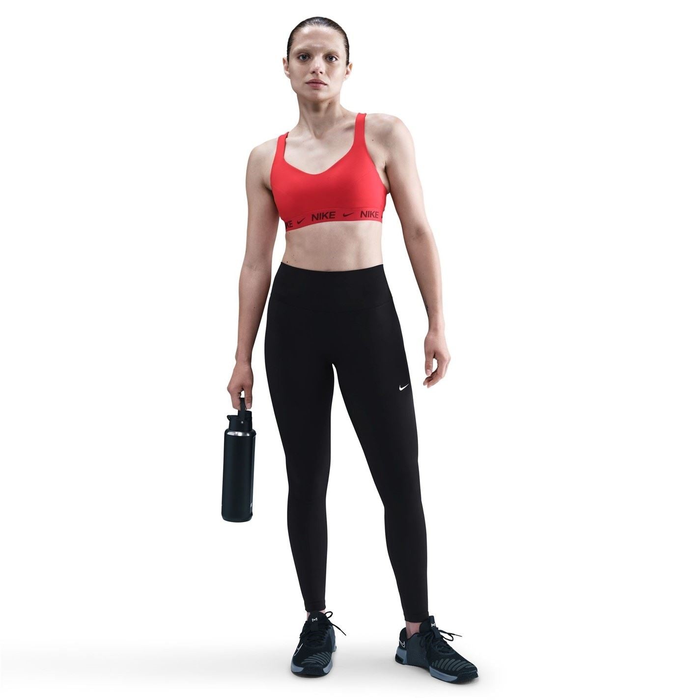 Nike Womens One Seamless Front High Waisted Leggings