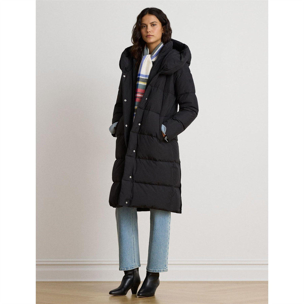 Lauren by Ralph Lauren Vesty Longline Hooded Puffer Jacket