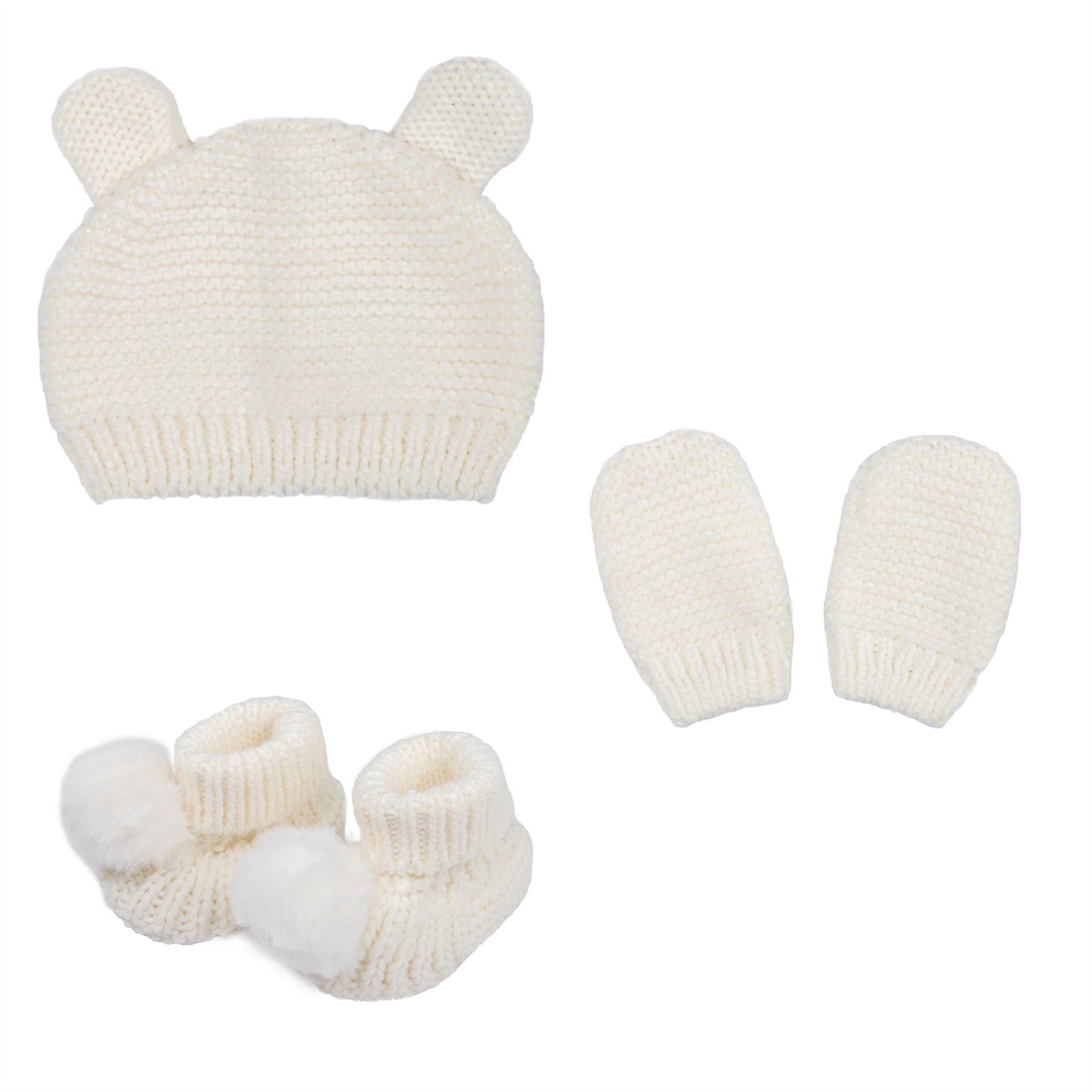 Hello World Knitted Bobble Hats