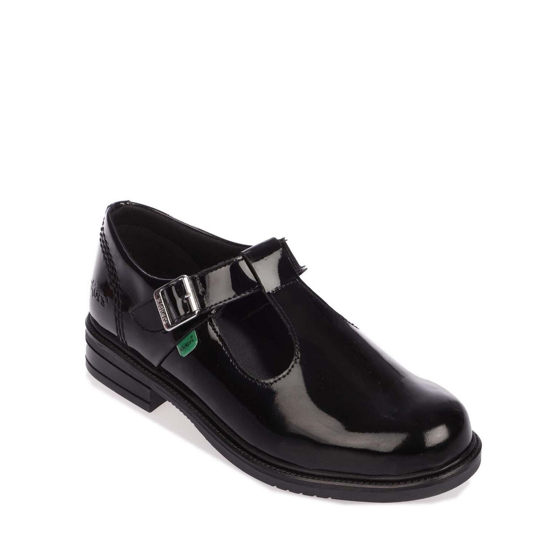 Kickers T Bar Patent Shoe