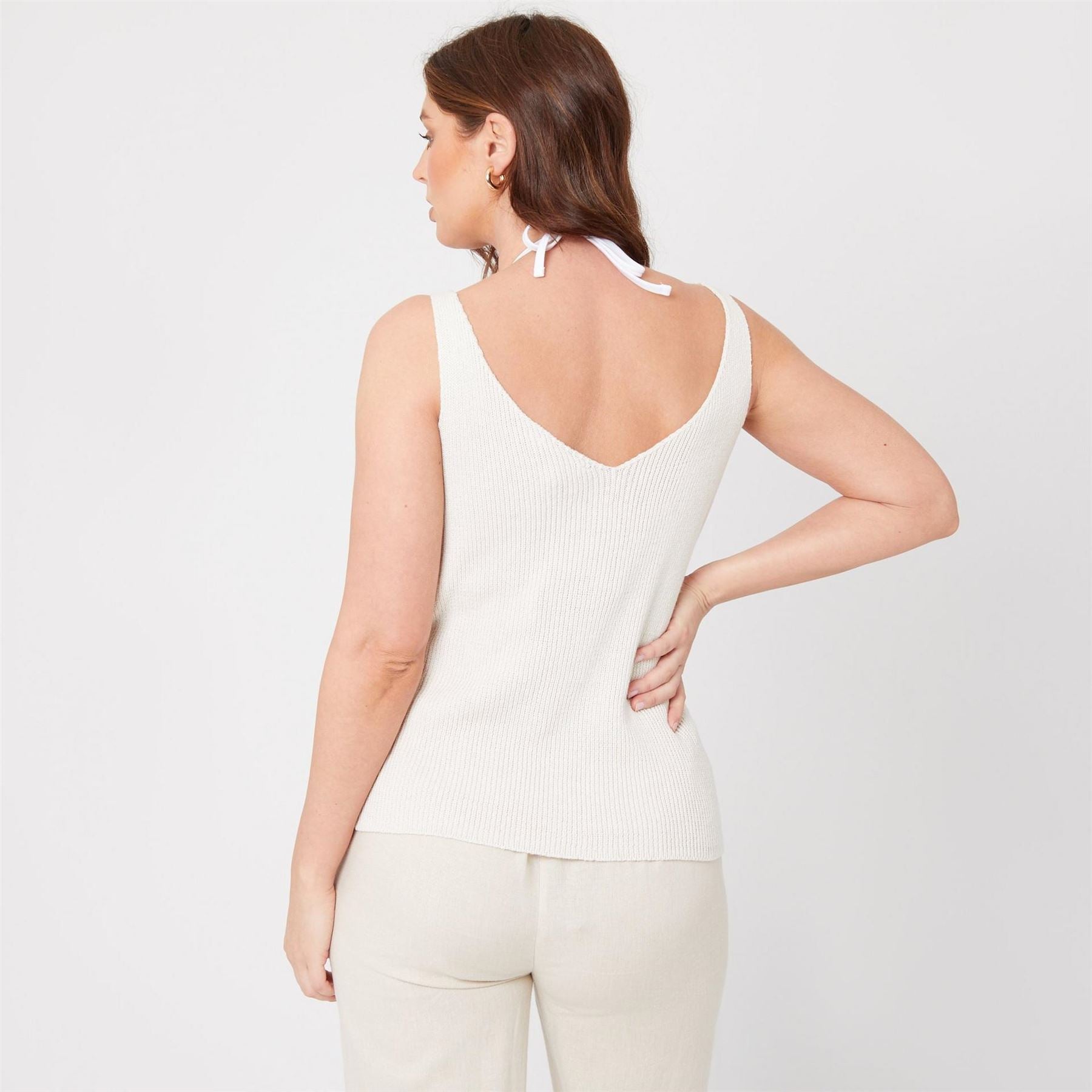 Be You V-Neck Regular Fit Knitted Tank