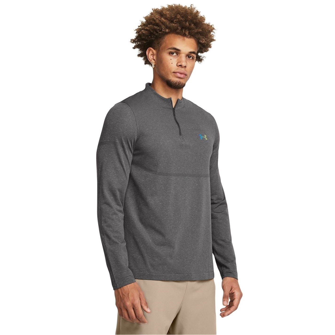 Under Armour Zip Neck Long Sleeve Regular Fit T-Shirt