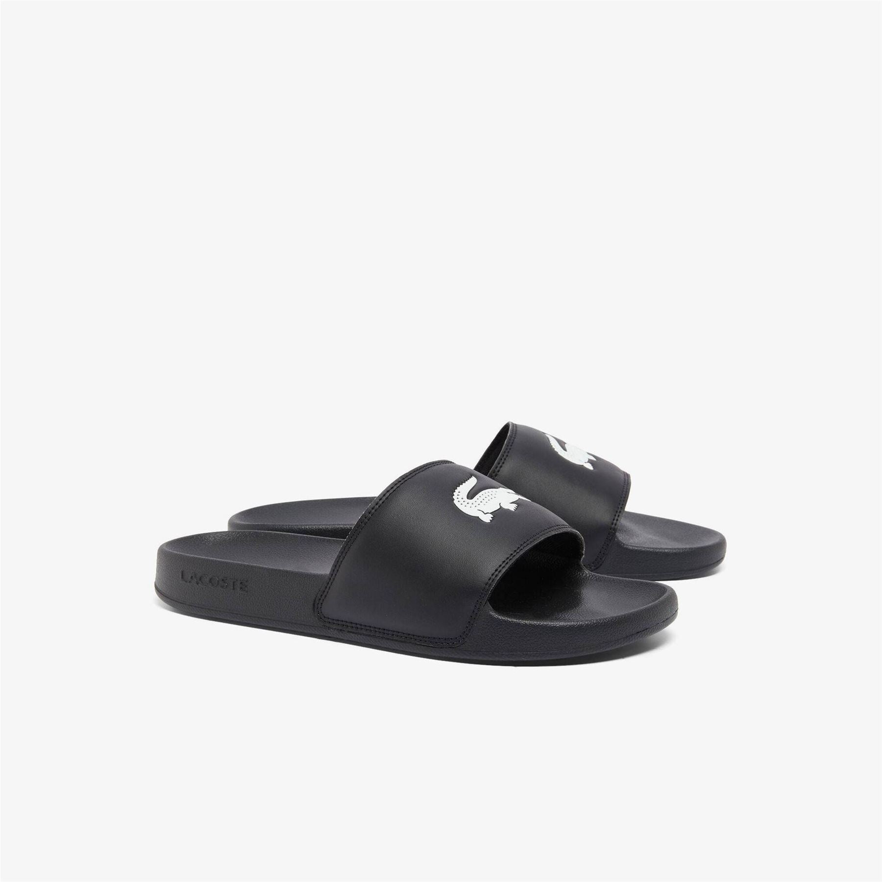 Lacoste Serve Crocodile Print Slide Mules