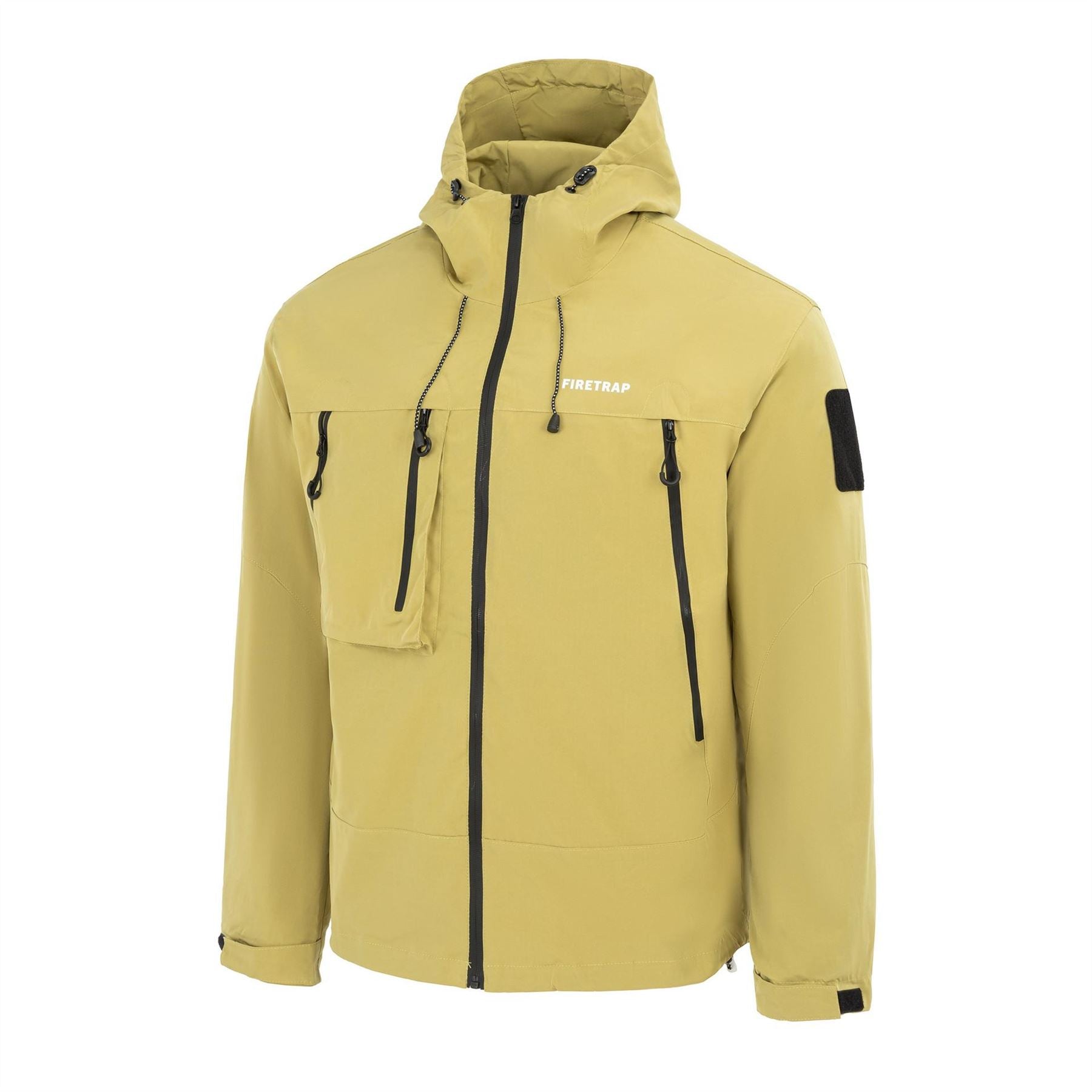 Firetrap Windproof Hooded Long Sleeve Windbreaker