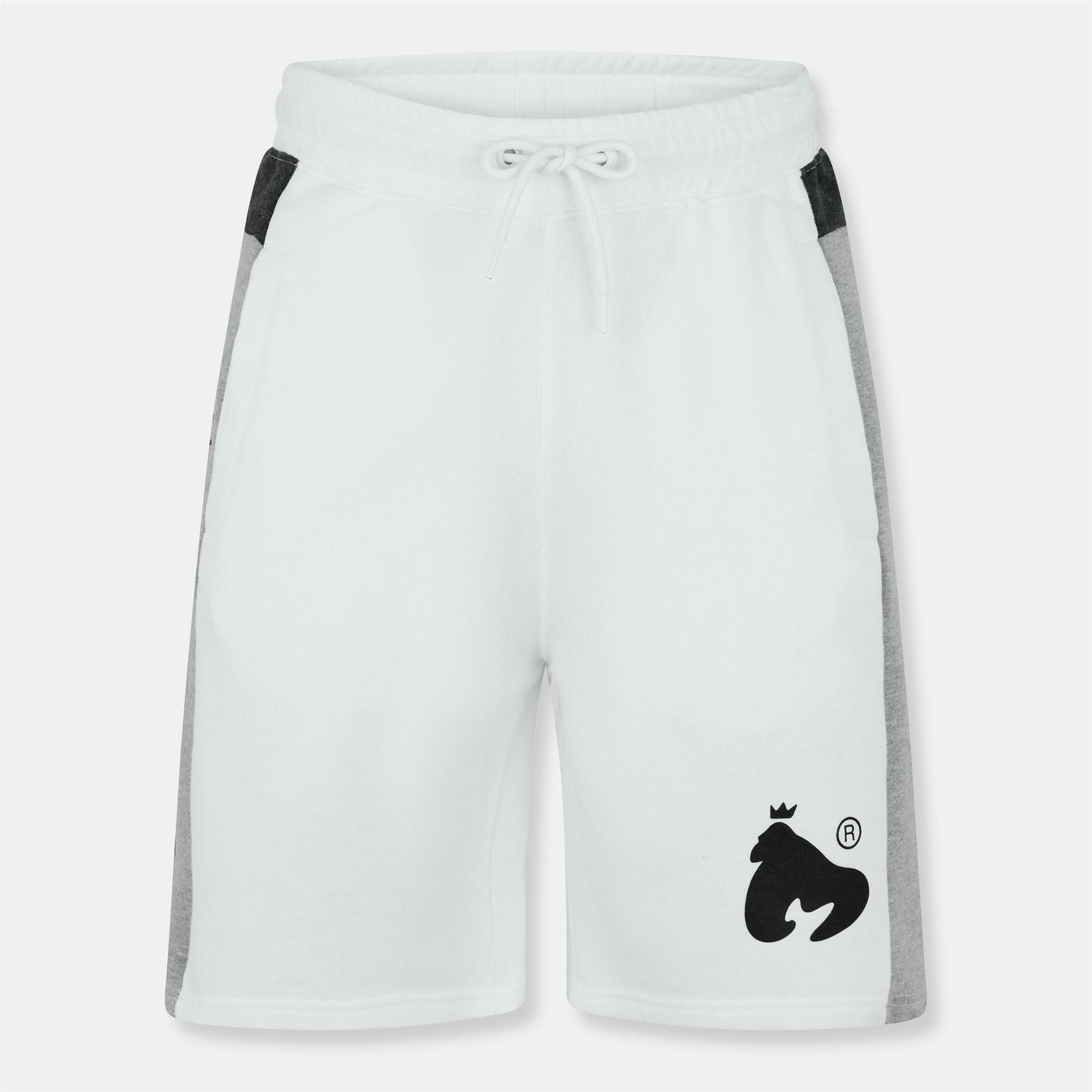 Money Cut Down Bermuda Shorts with Bold Logo