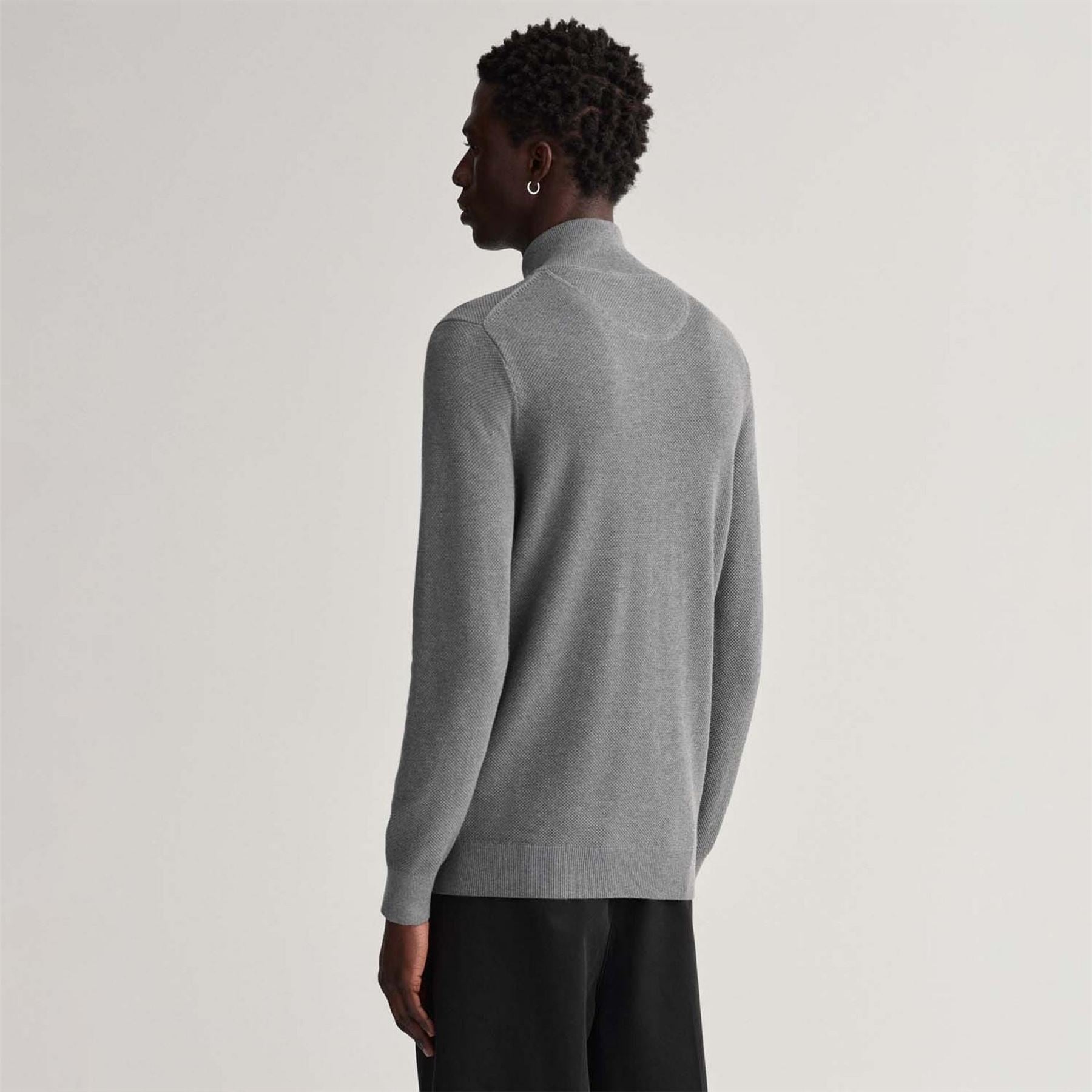 Gant Cotton Piqué Zip Cardigan