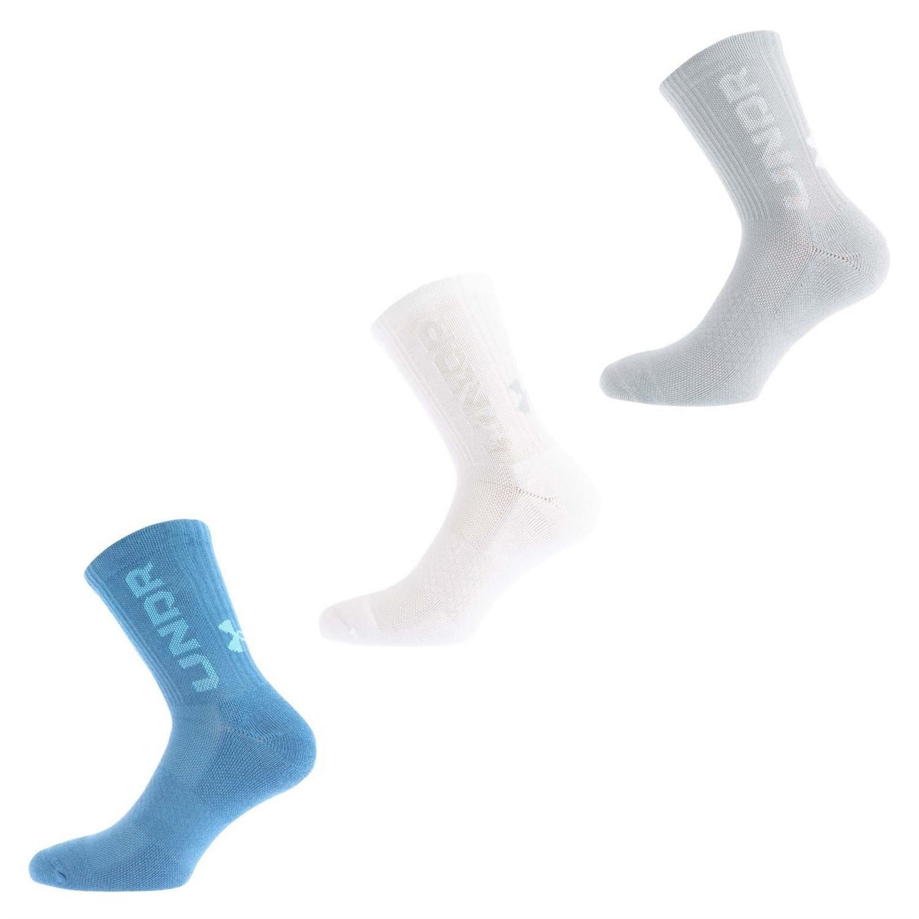 Under Armour 3 Pack Mid Crew Socks
