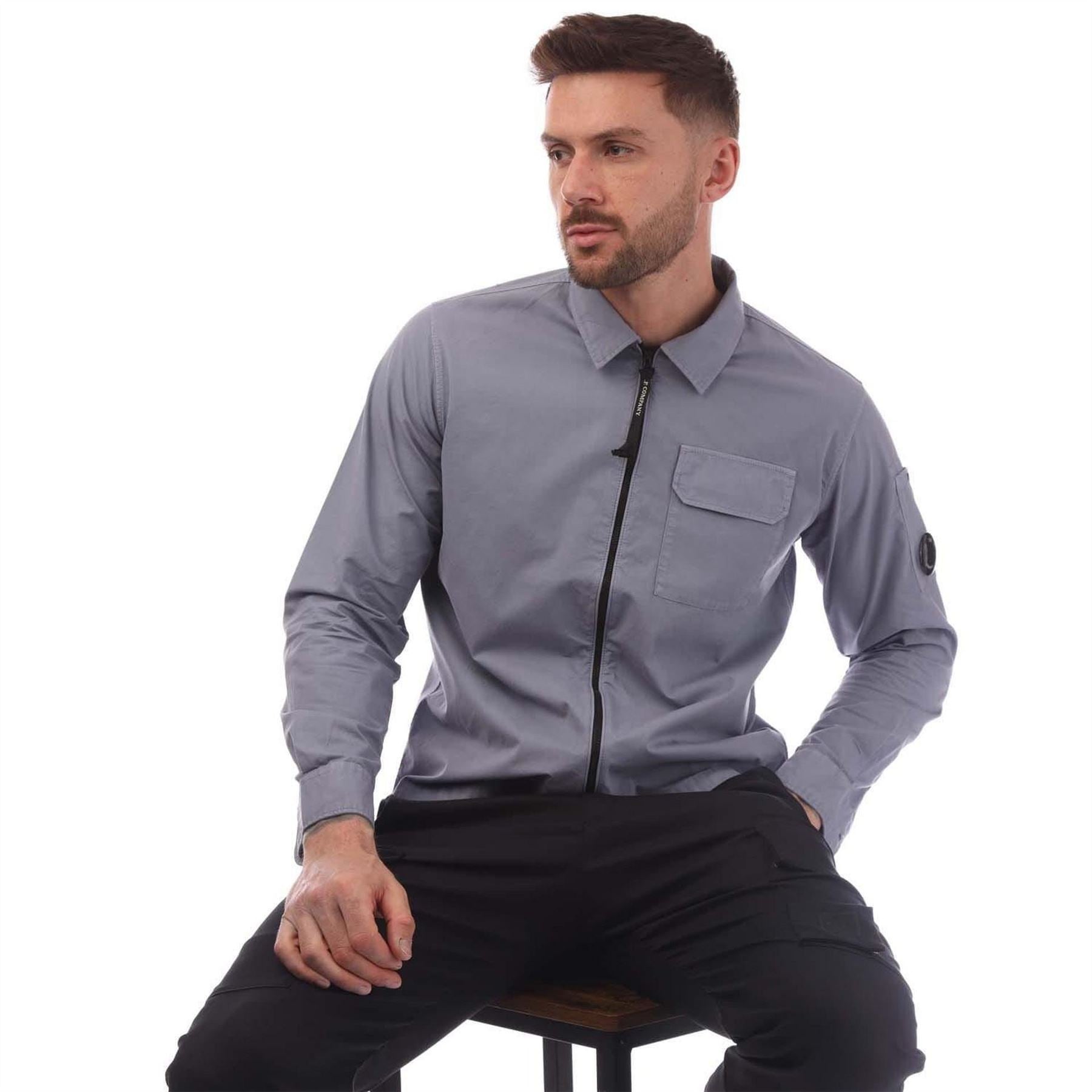 CP Company Gabardine Full Zip Overshirt