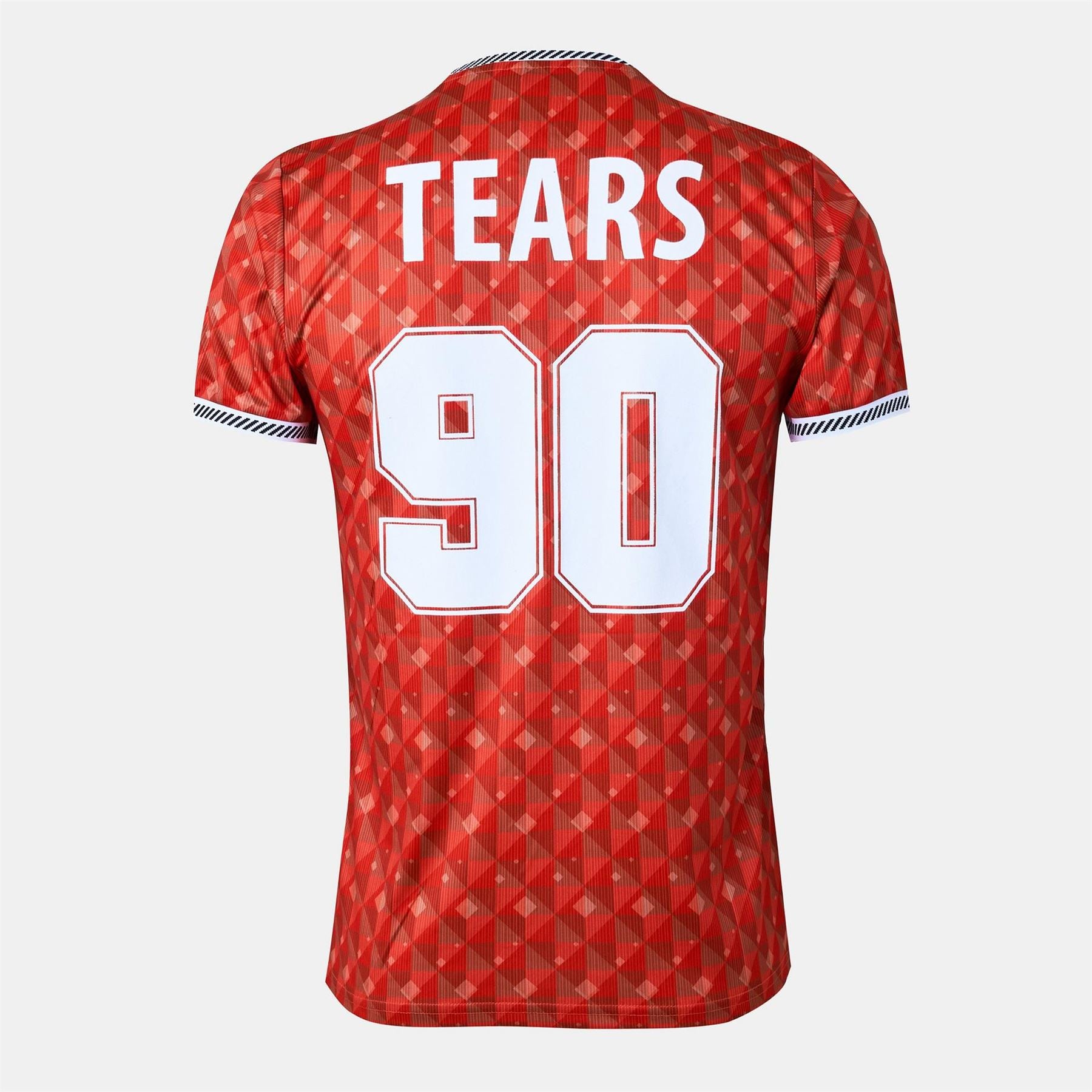 Luke Tears90 Lettering Ribbed Collar T-Shirt