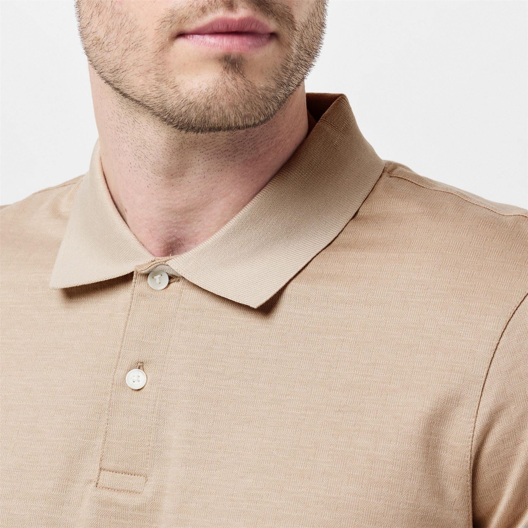 Ted Baker Auguso Jacquard Short Sleeve Polo Shirt