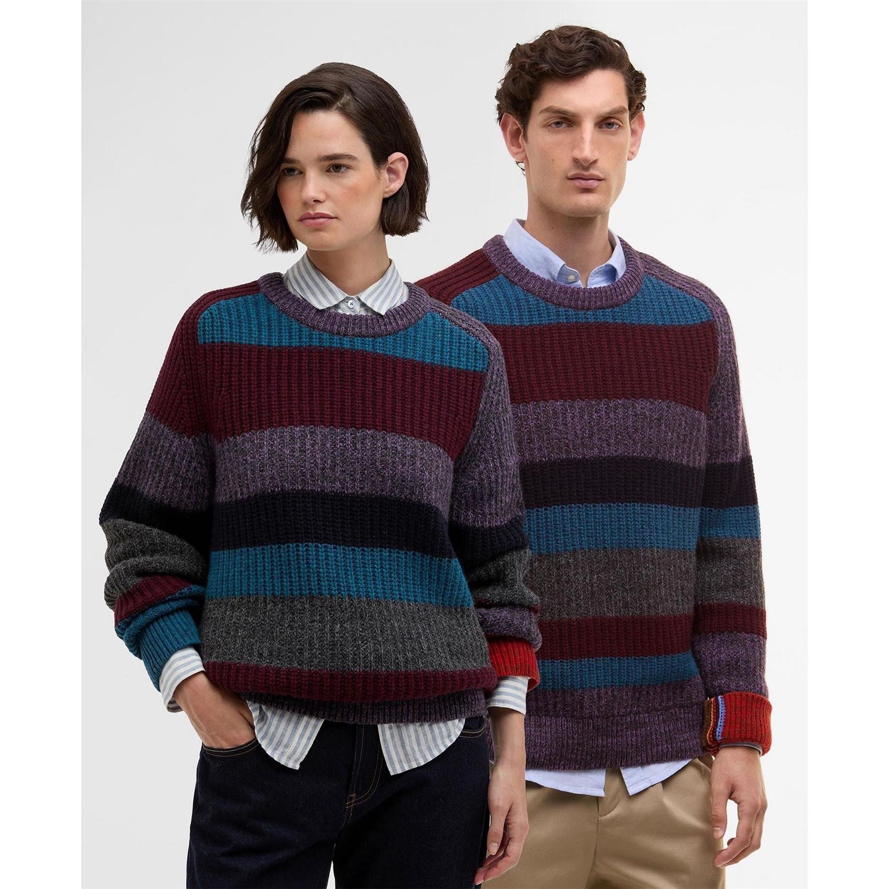Paul Smith X Barbour Paul Smith Saddle Crew Neck Jumper