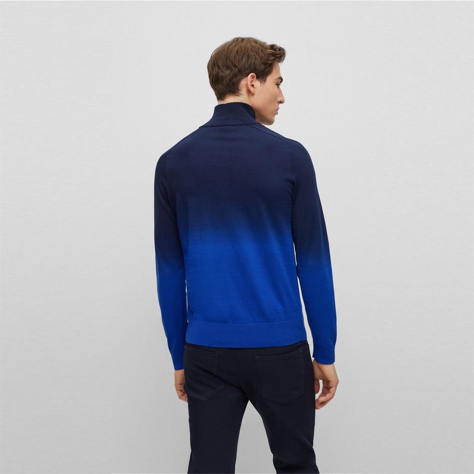 Boss Funnel Neck Long Sleeve Regular Fit Sweater