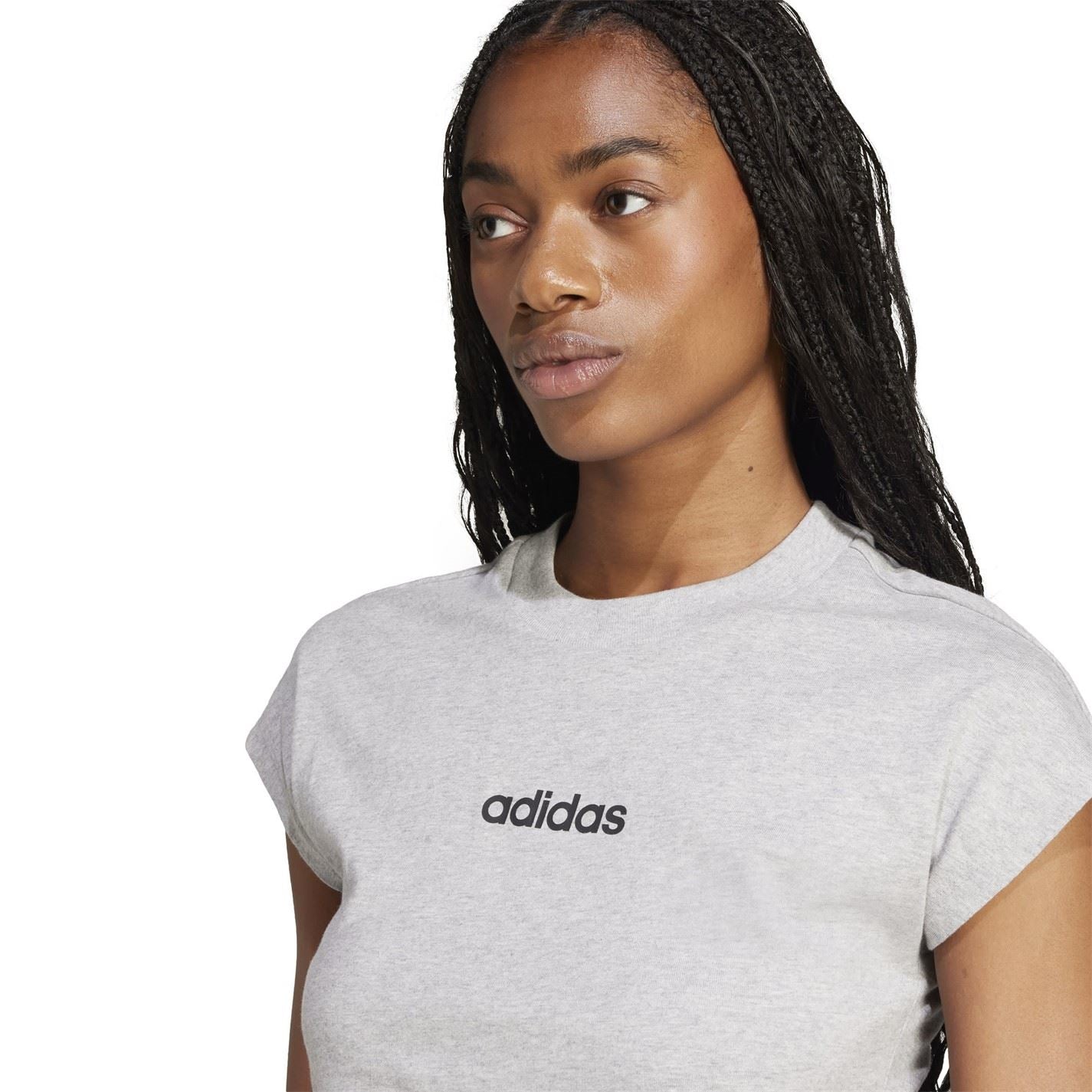 adidas Womens Essentials Linear Cotton T-Shirt