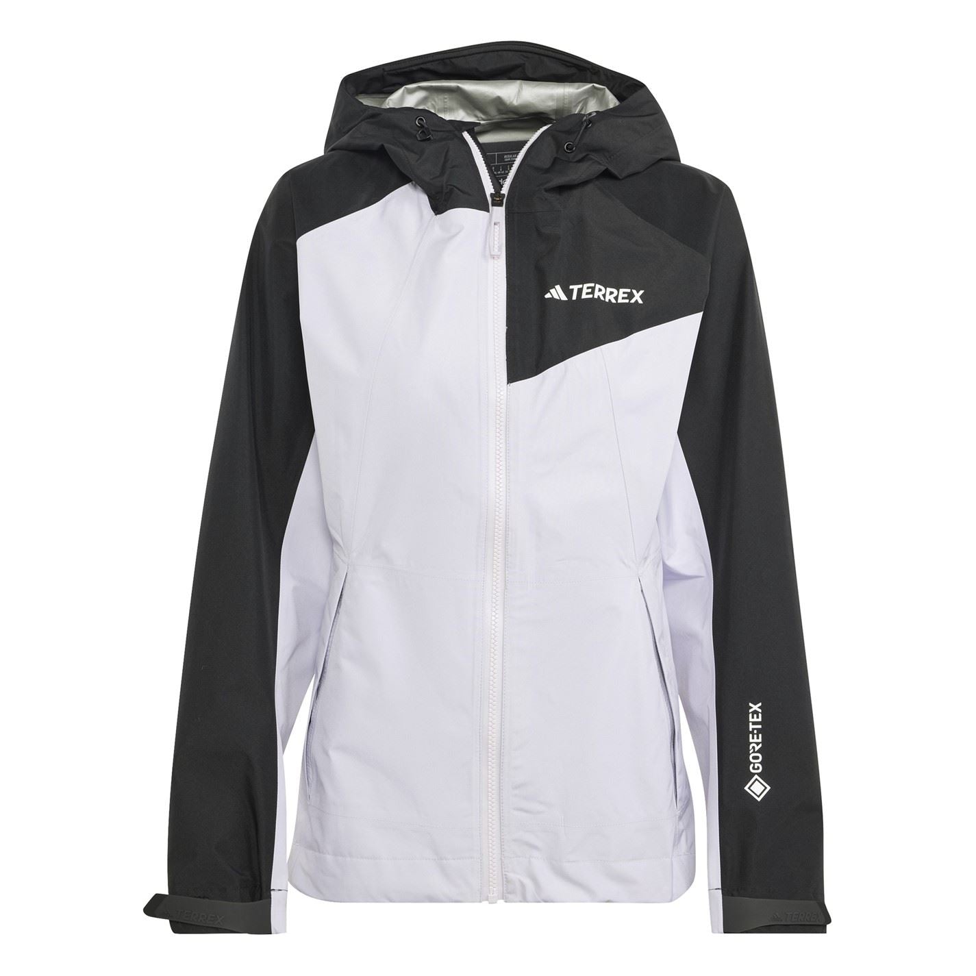 adidas Color Block Hooded Full Zipper Shell Jacket with Zipped Pocket