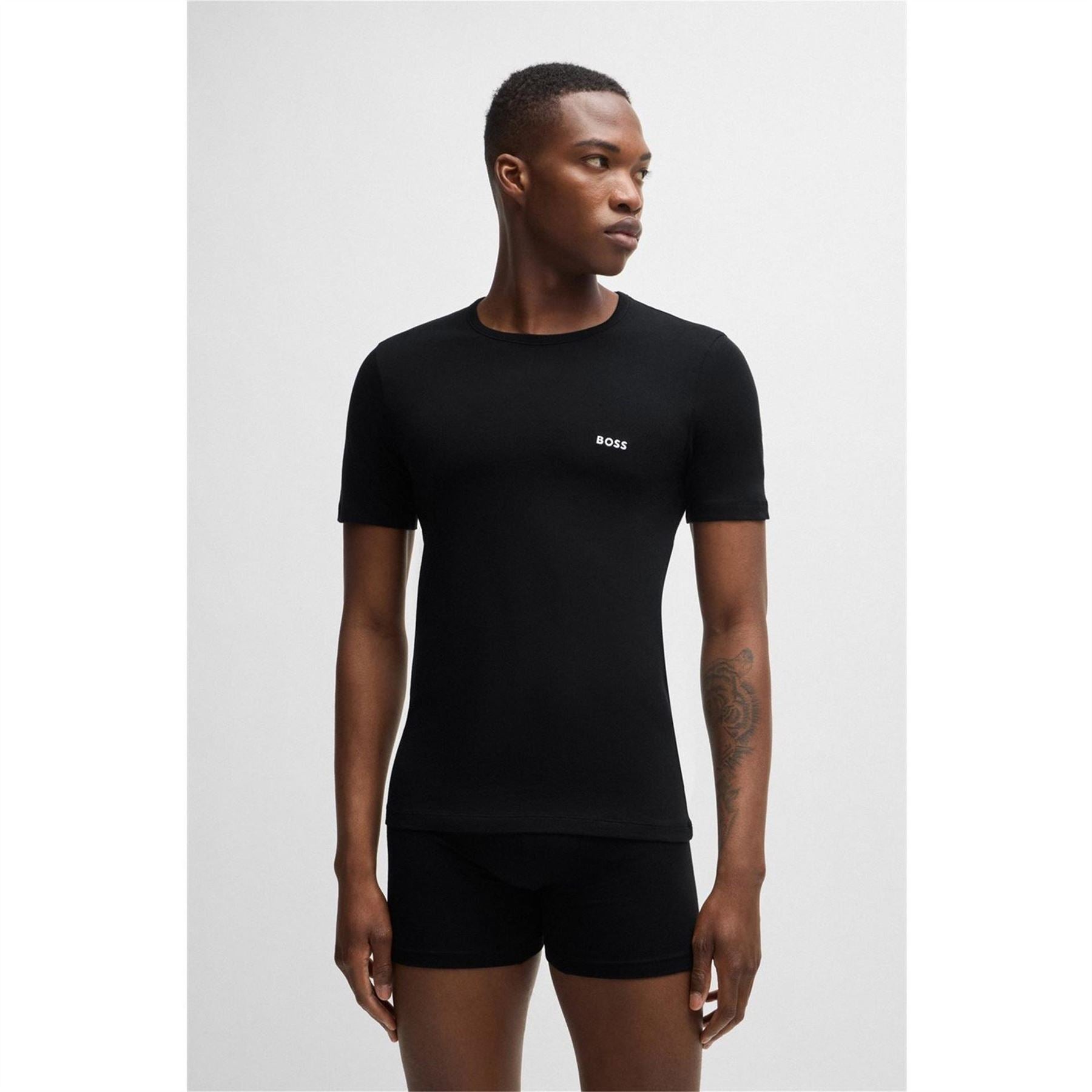 Boss BOSS Bodywear 3 Pack Premium Cotton T Shirts   Crew Neck