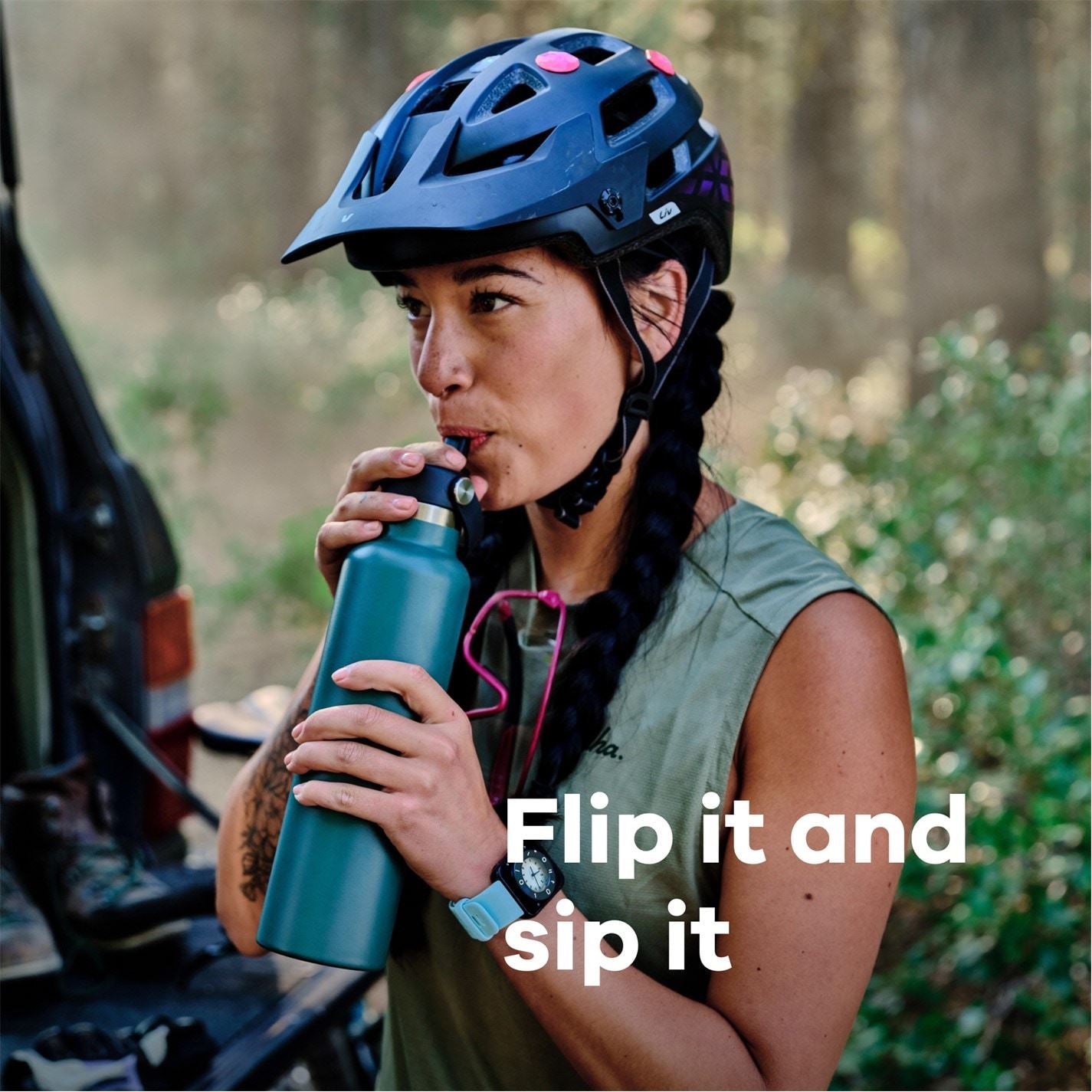 Hydro Flask Flask Standard Mouth Water Bottle 621 Ml (21 Oz) With Flex Straw Cap