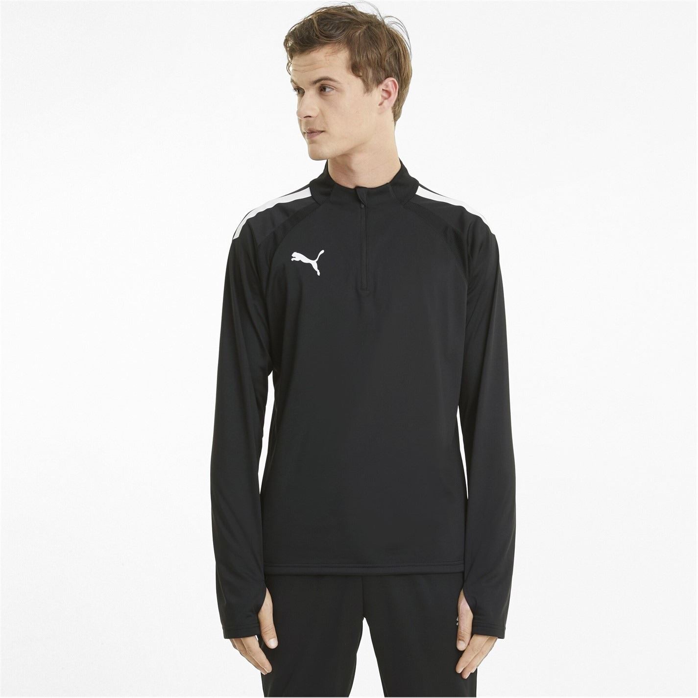 Puma Mens Teamliga Quarter Zip Top Fleece