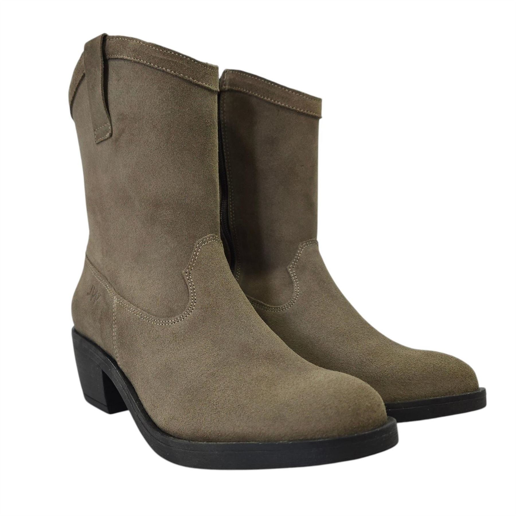 Jack Wills JW Dalida Suede Calf Chunky Heel Hiker Boots