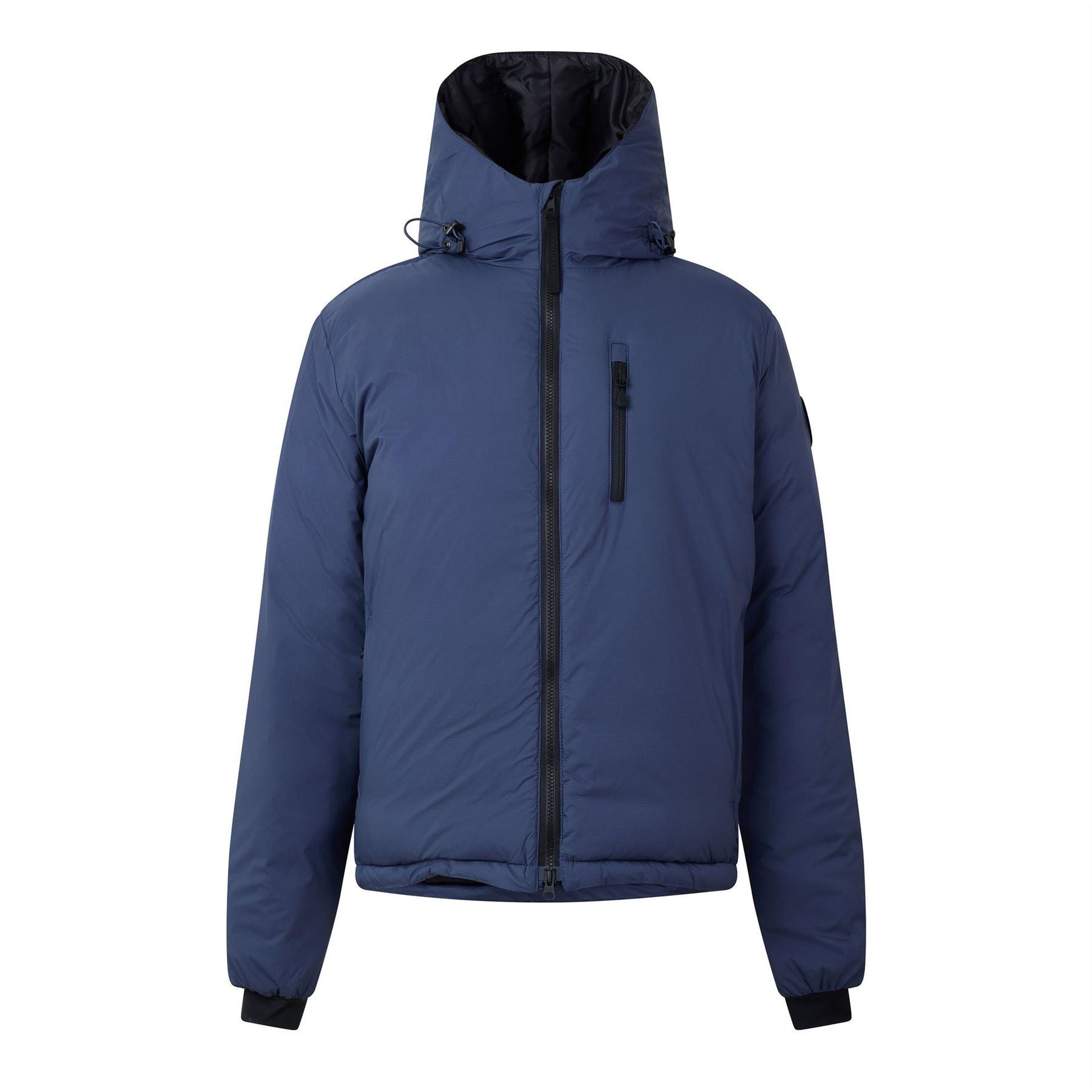 Canada Goose Lodge Down 750 Fill Dwr Wind Resistant Hooded Short Puffer Jacket