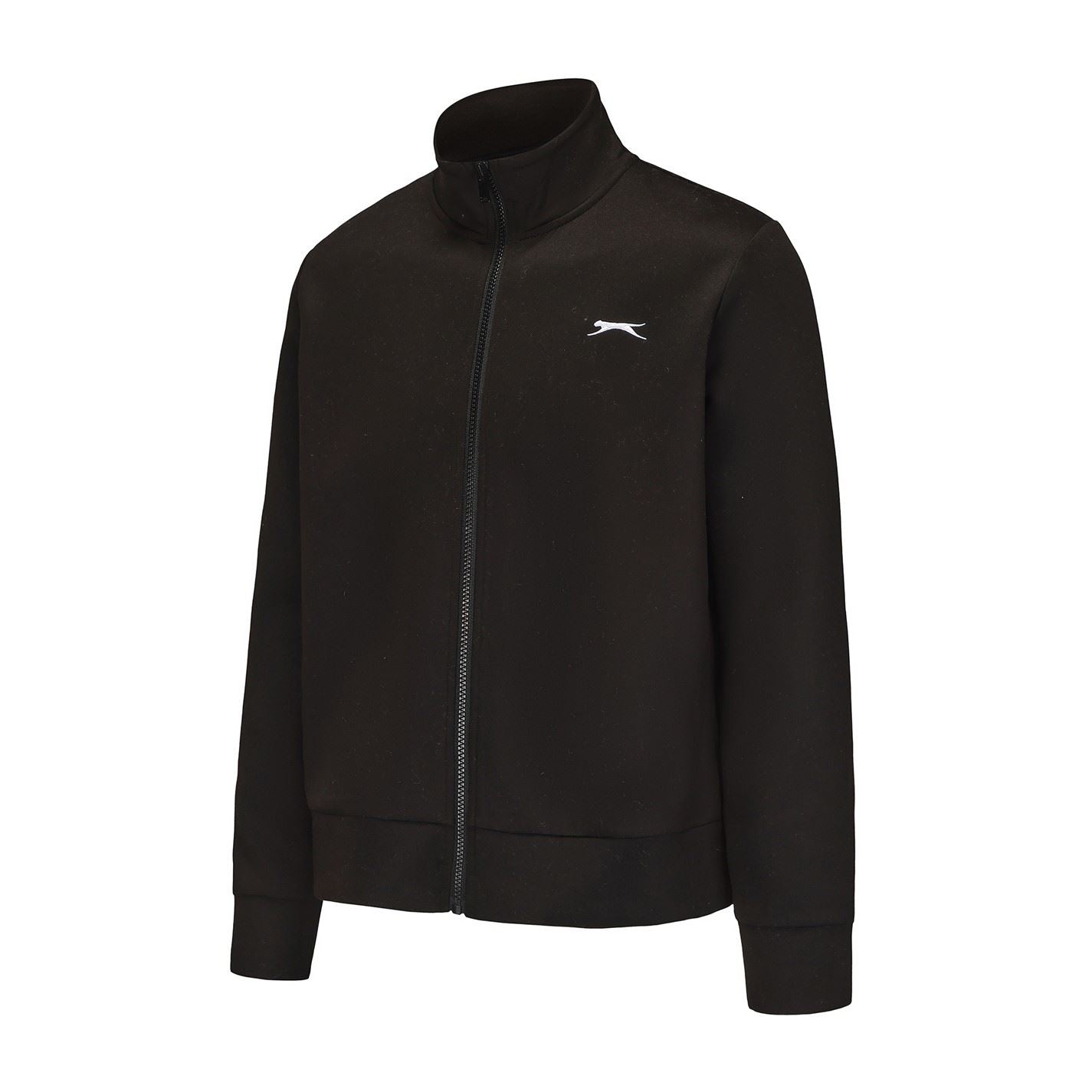 Slazenger Embroidered Mock Neck Ribbed Cuff Softshell Jacket