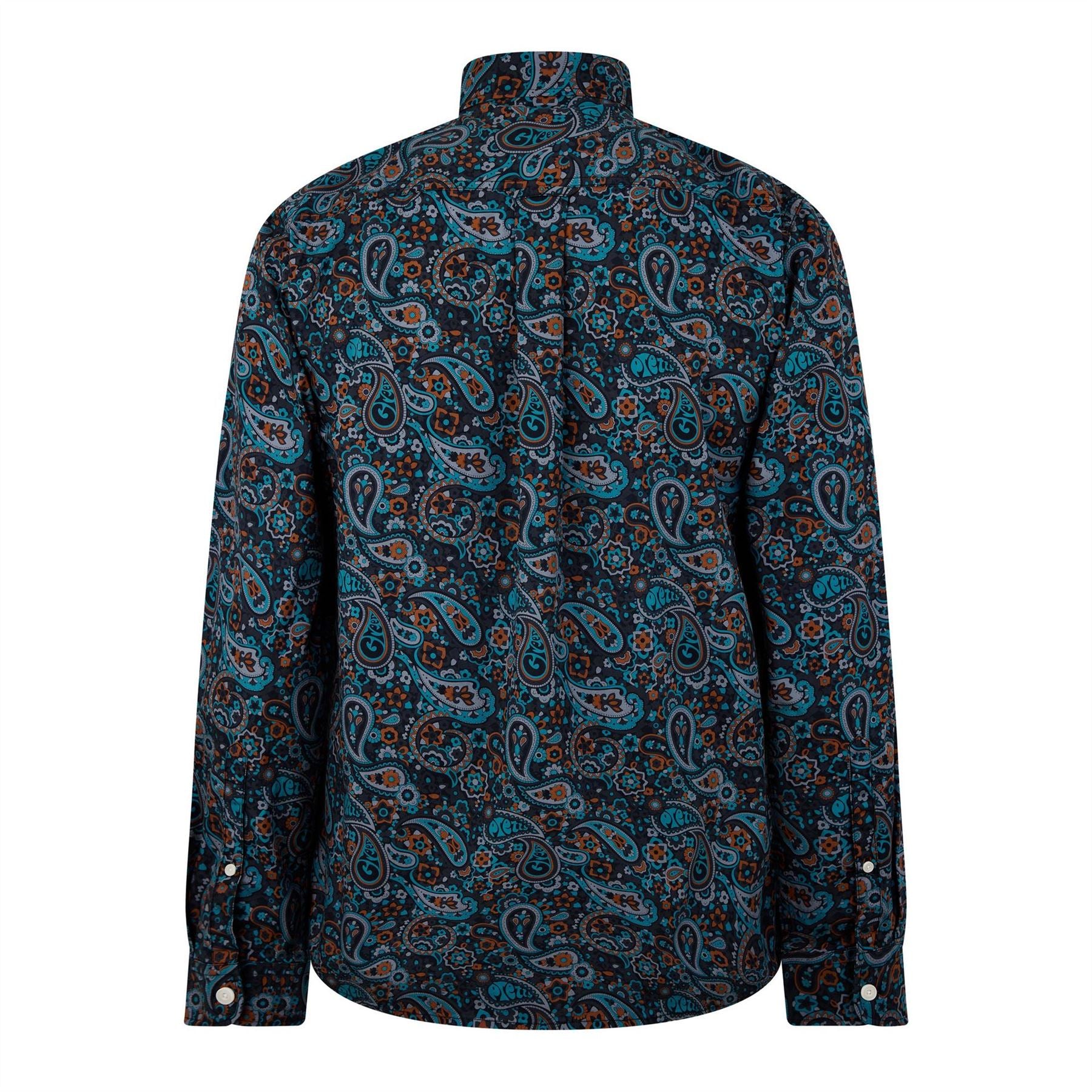 Pretty Green Wonderwall Paisley Long Sleeve Patterned Shirt