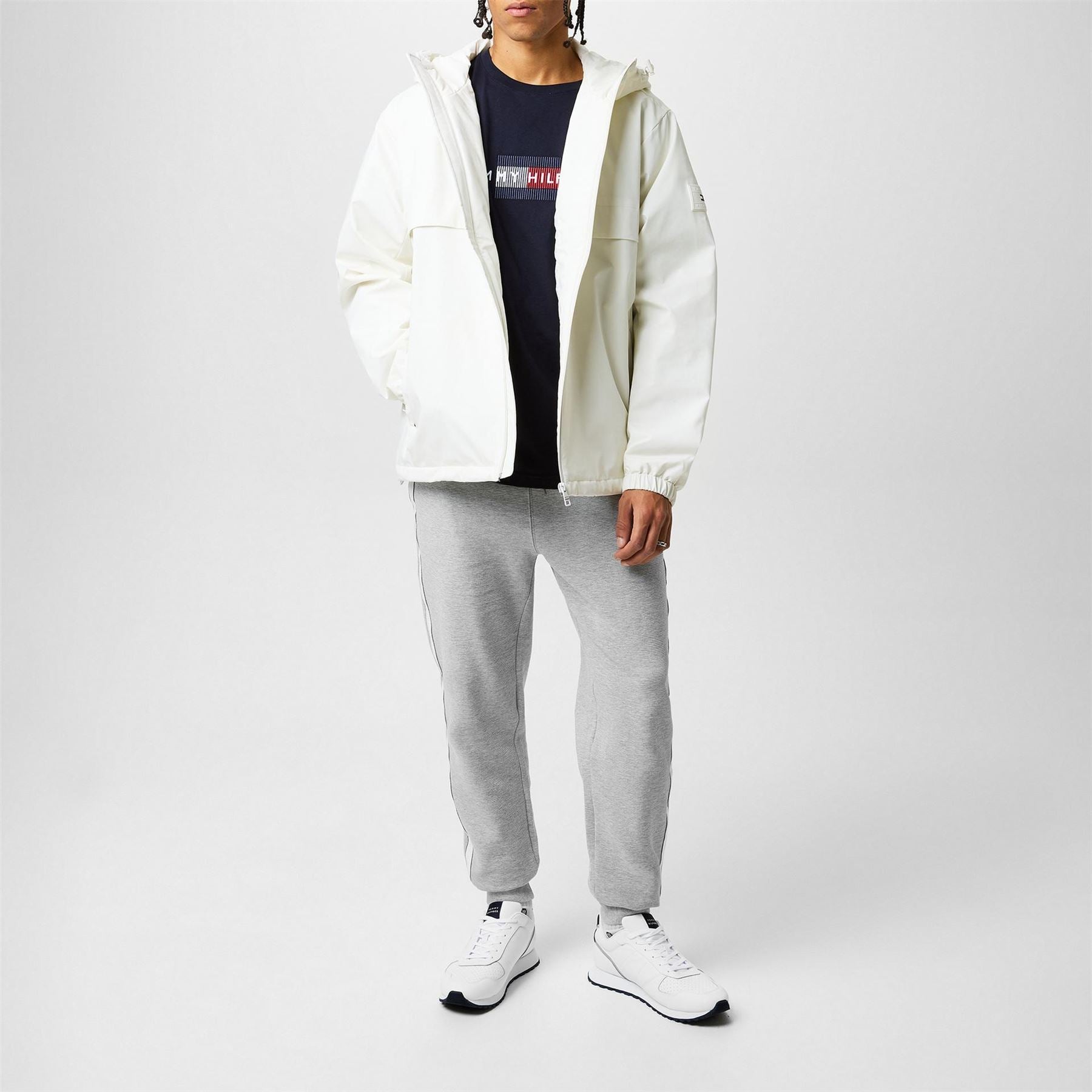Tommy Hilfiger Technical Hooded Long Sleeve Zip Windbreaker