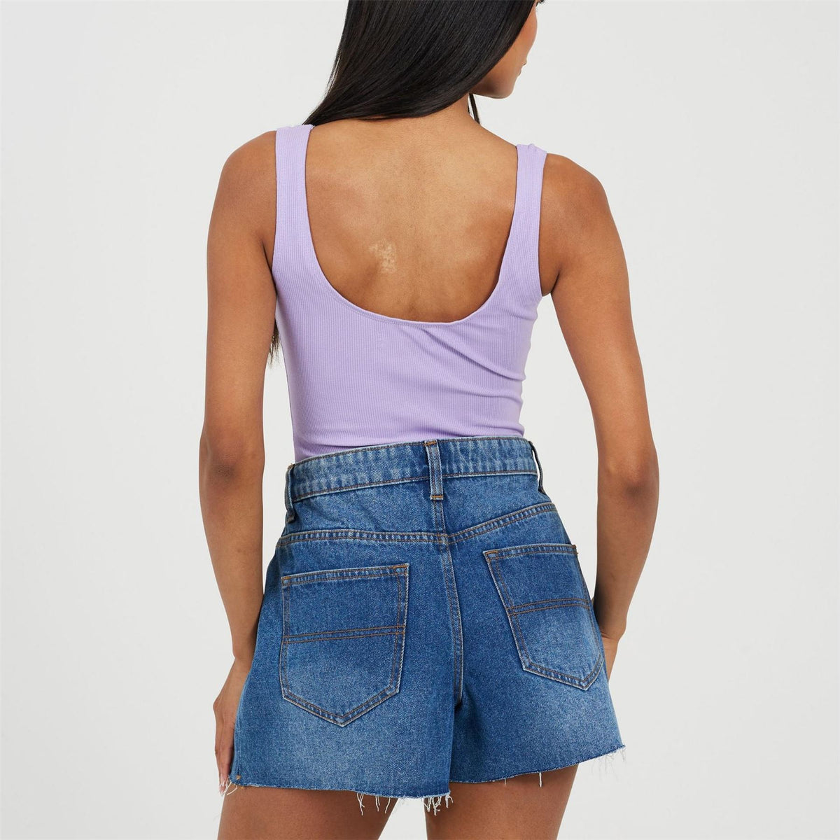 Brave Soul Womens High Neck Bodysuit With Long Sleeves