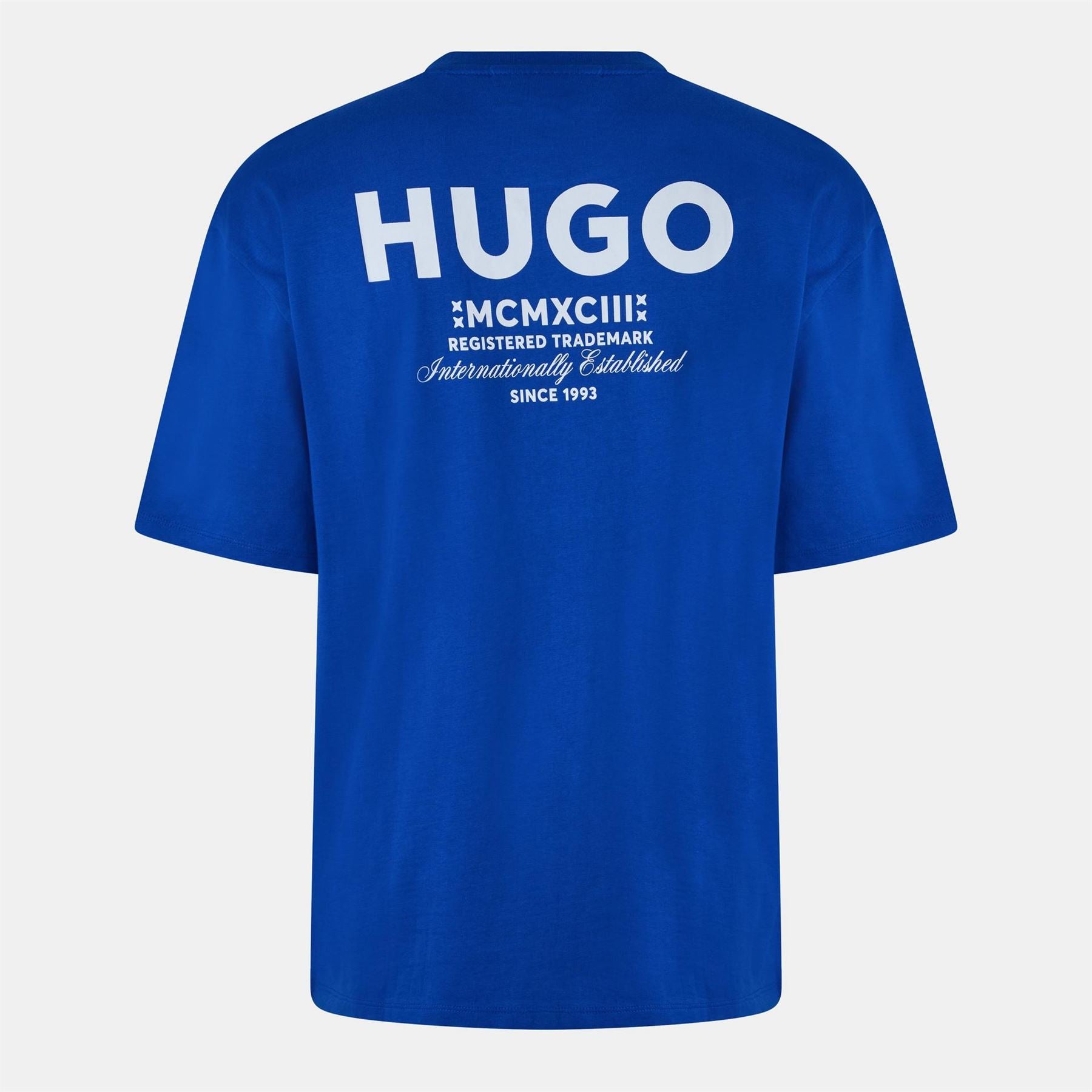 Hugo HUGO Printed Logo Back T Shirt with MCMXCIII text   Regular Fit